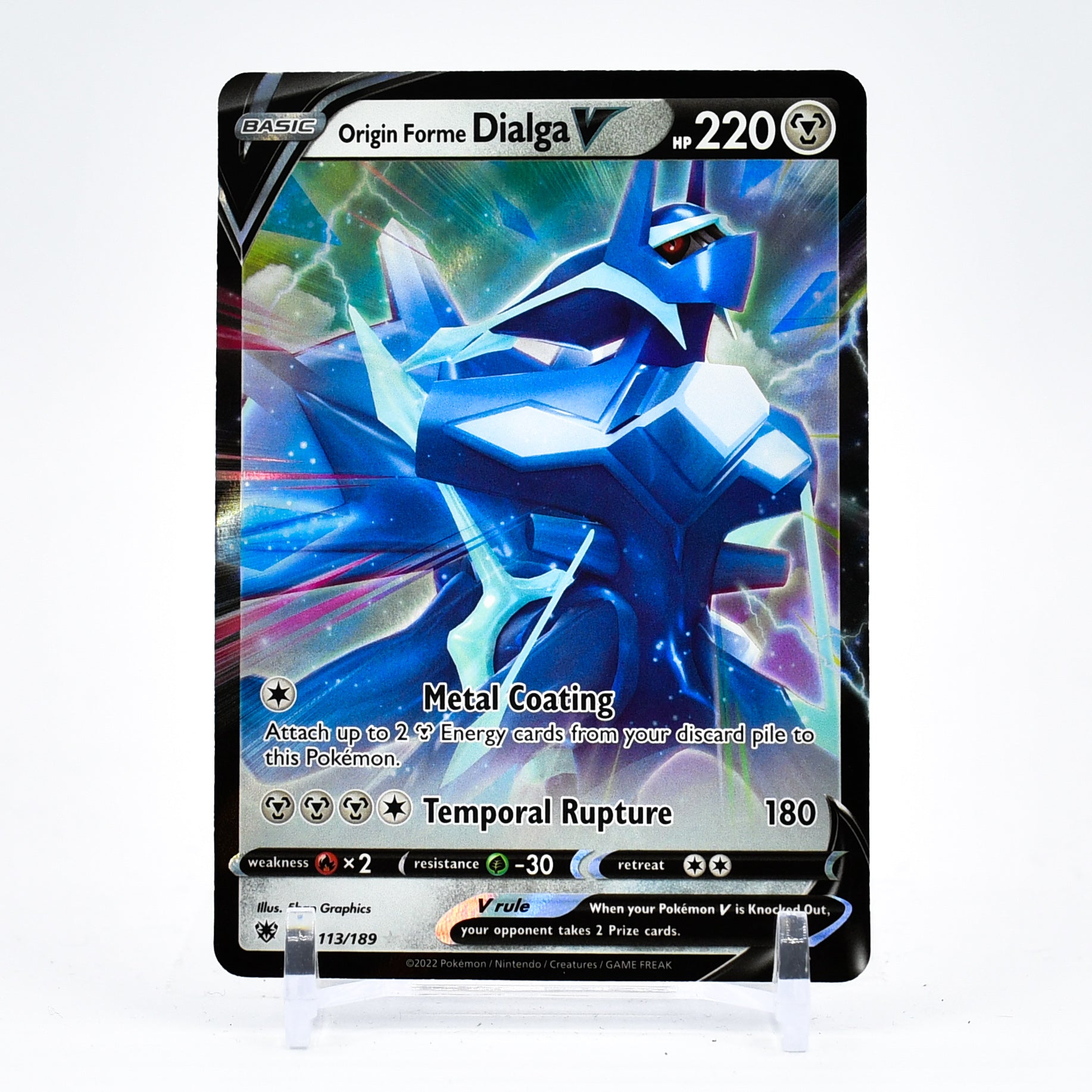 Origin Forme Dialga V - 113/189 Astral Radiance Ultra Rare Pokemon - NM/MINT