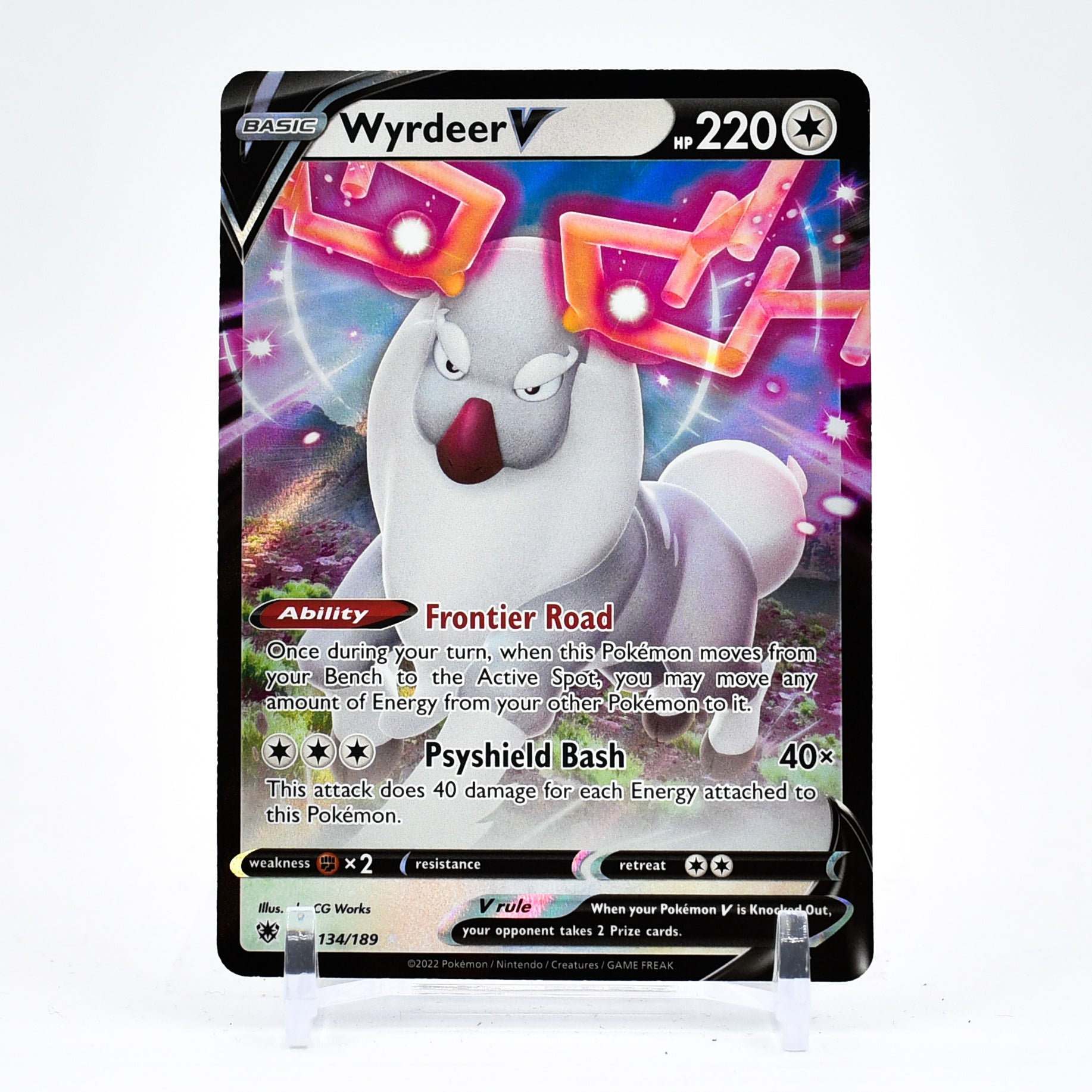 Wyrdeer V - 134/189 Astral Radiance Ultra Rare Pokemon - NM/MINT