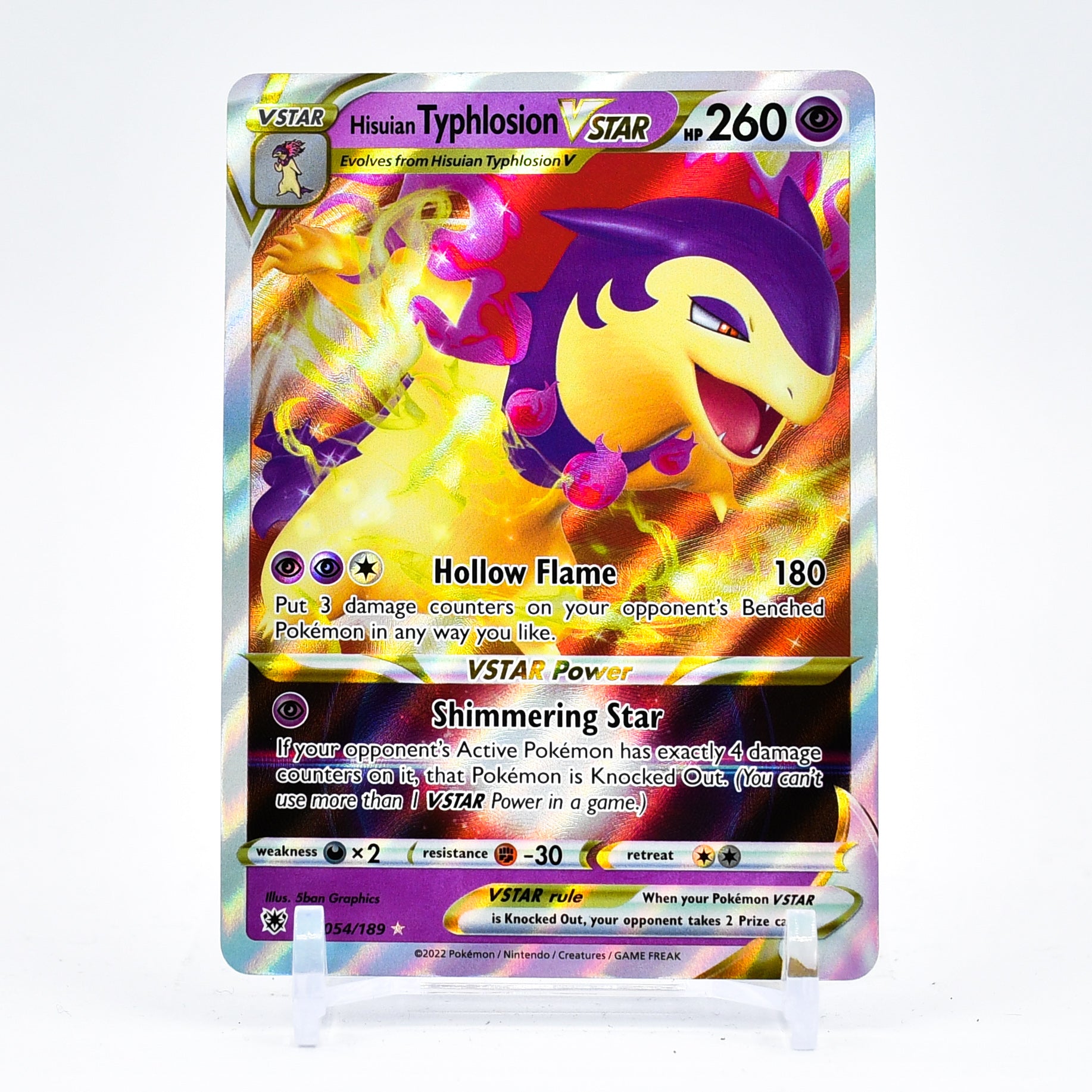 Hisuian Typhlosion Vstar - 054/189 Astral Radiance Ultra Rare Pokemon - NM/MINT