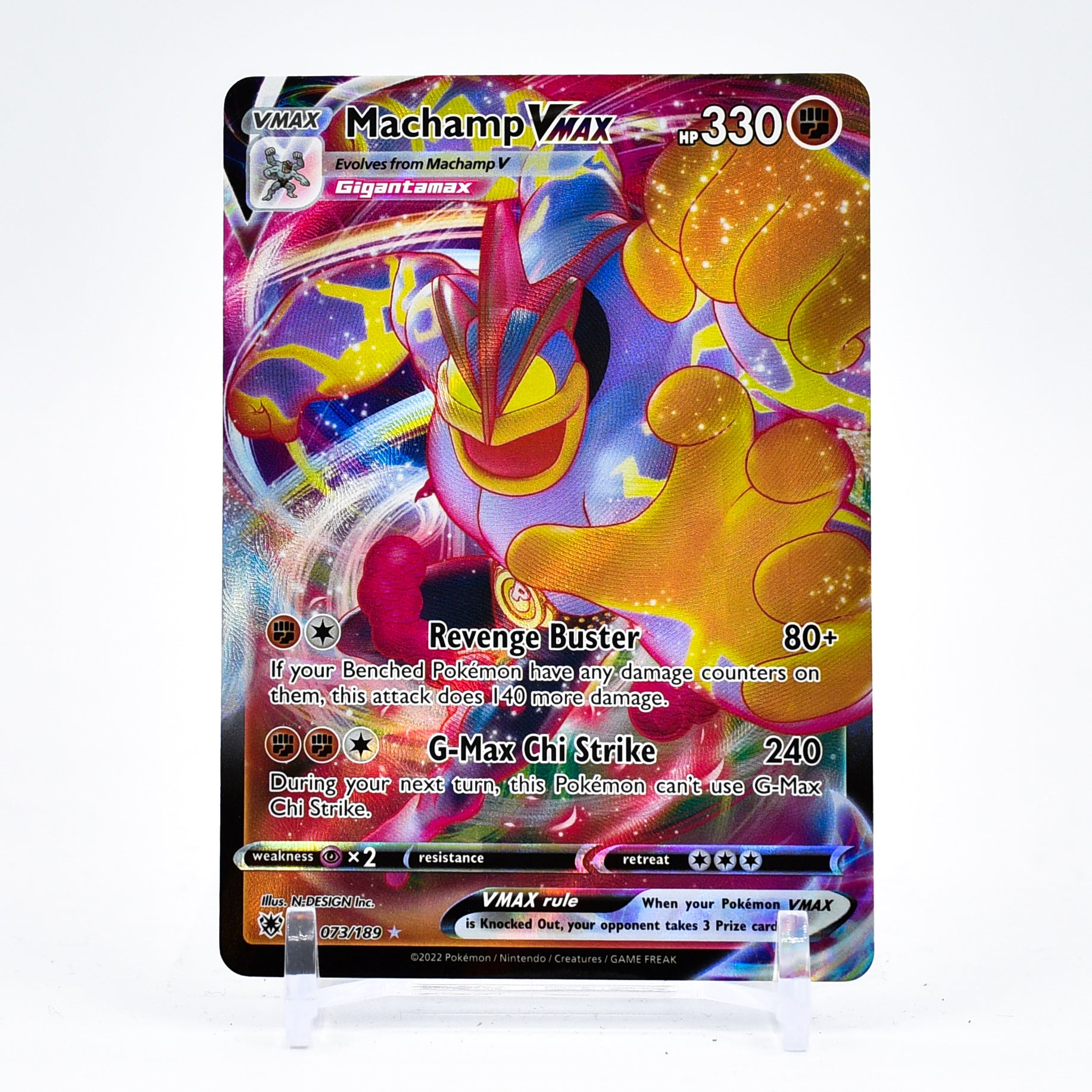 Machamp Vmax - 073/189 Astral Radiance Ultra Rare Pokemon - NM/MINT