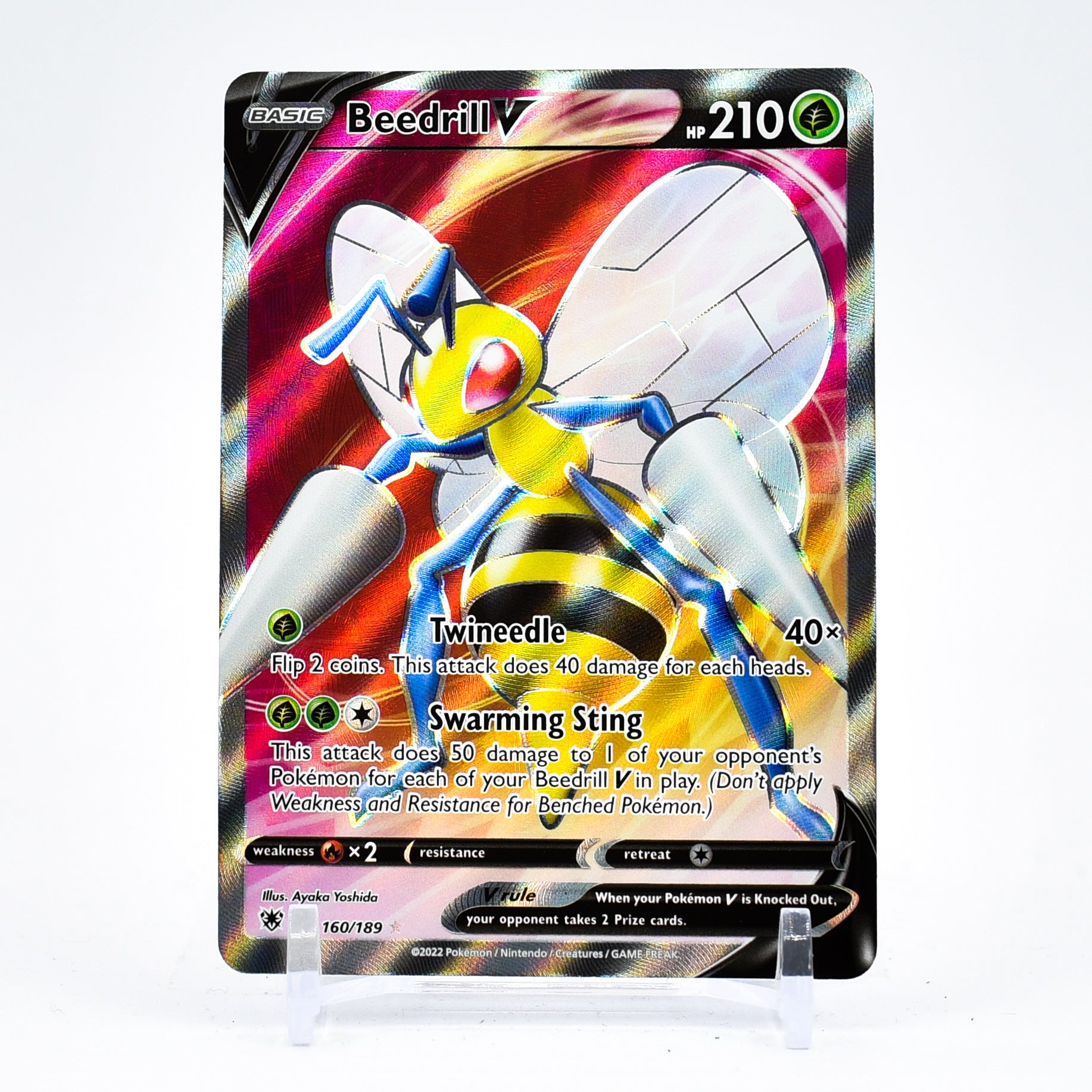 Beedrill V - 160/189 Astral Radiance FULL ART Pokemon - NM/MINT