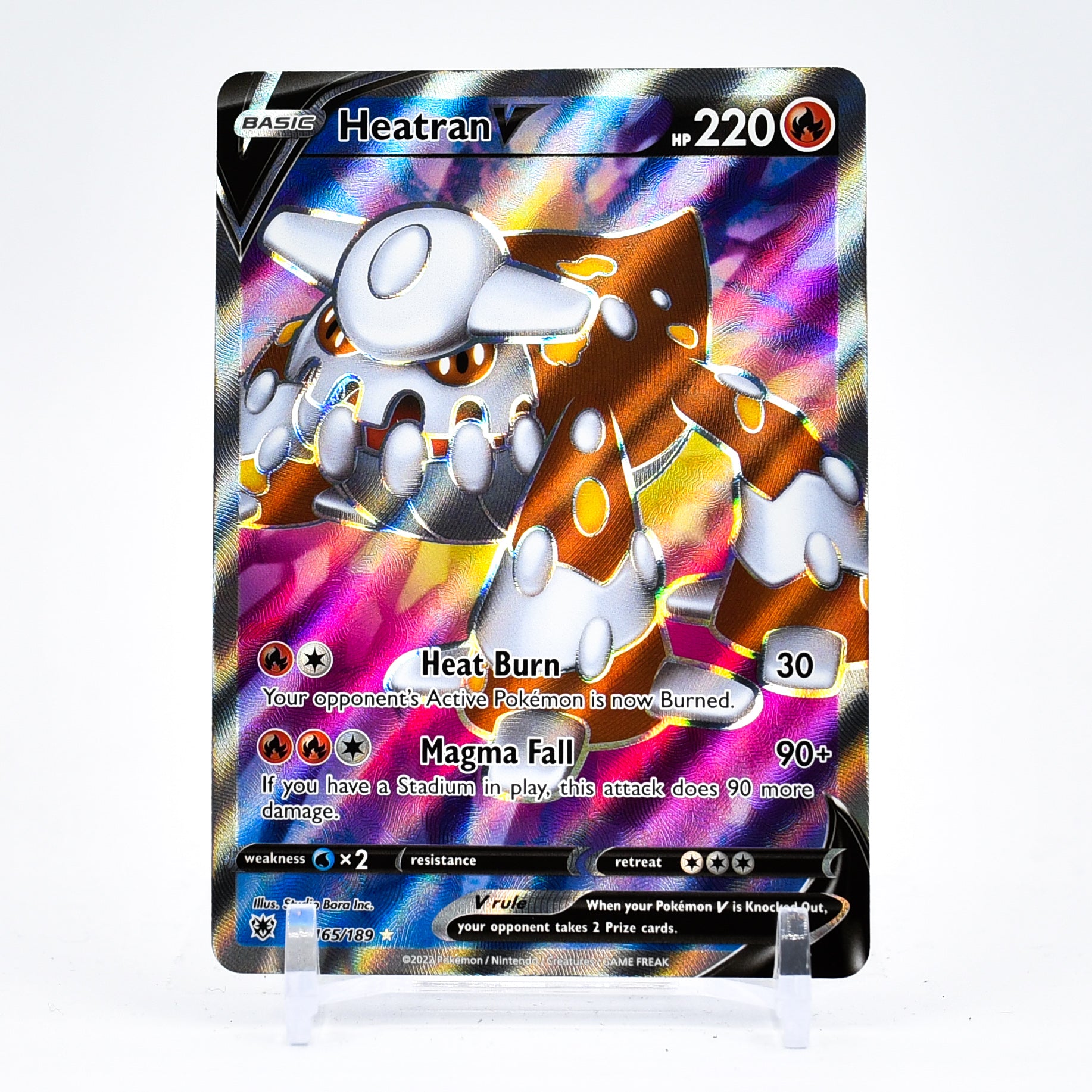 Heatran V - 165/189 Astral Radiance FULL ART Pokemon - NM/MINT