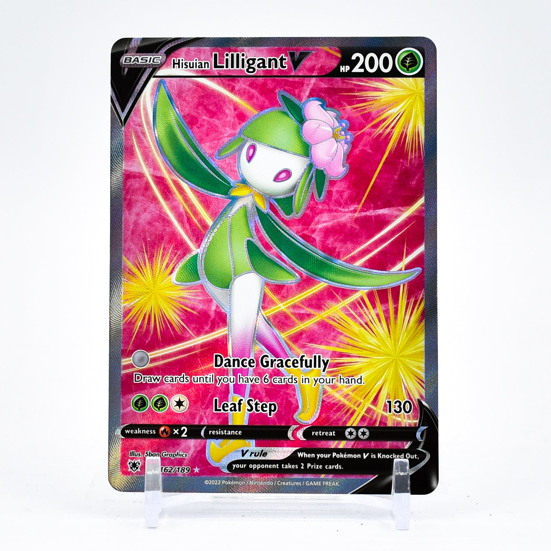 Hisuian Lilligant V - 162/189 Astral Radiance FULL ART Pokemon - NM/MINT