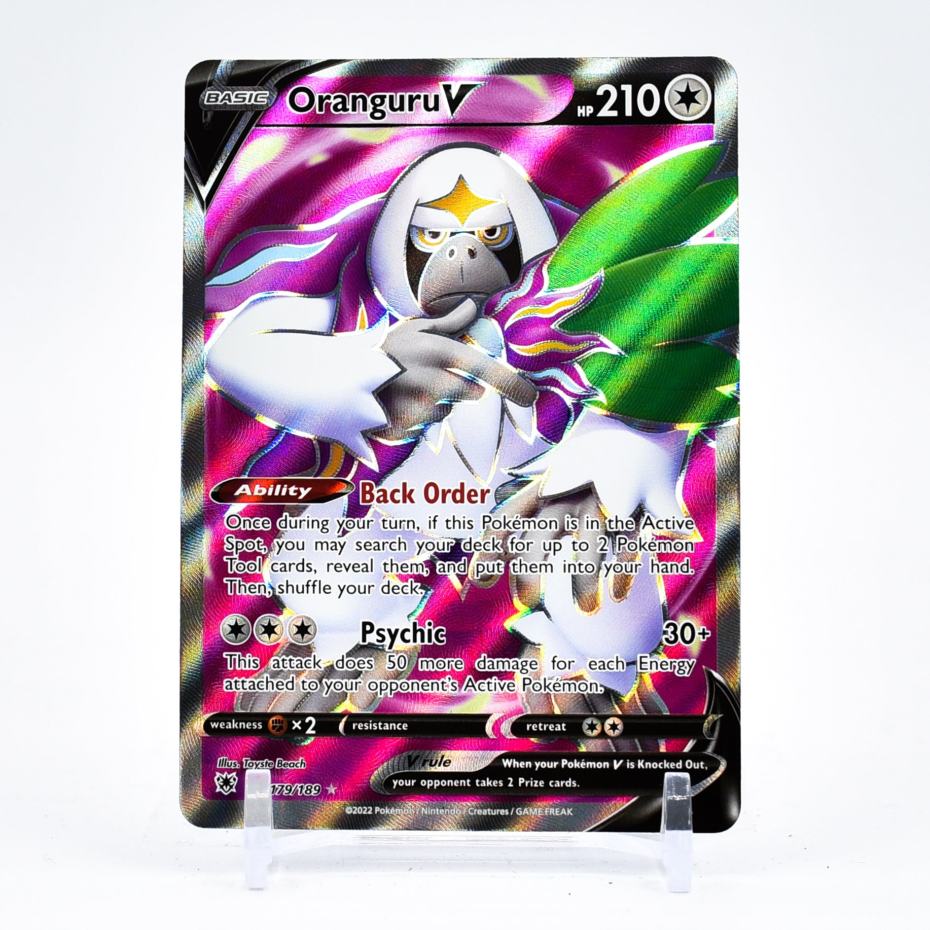 Oranguru V - 179/189 Astral Radiance FULL ART Pokemon - NM/MINT