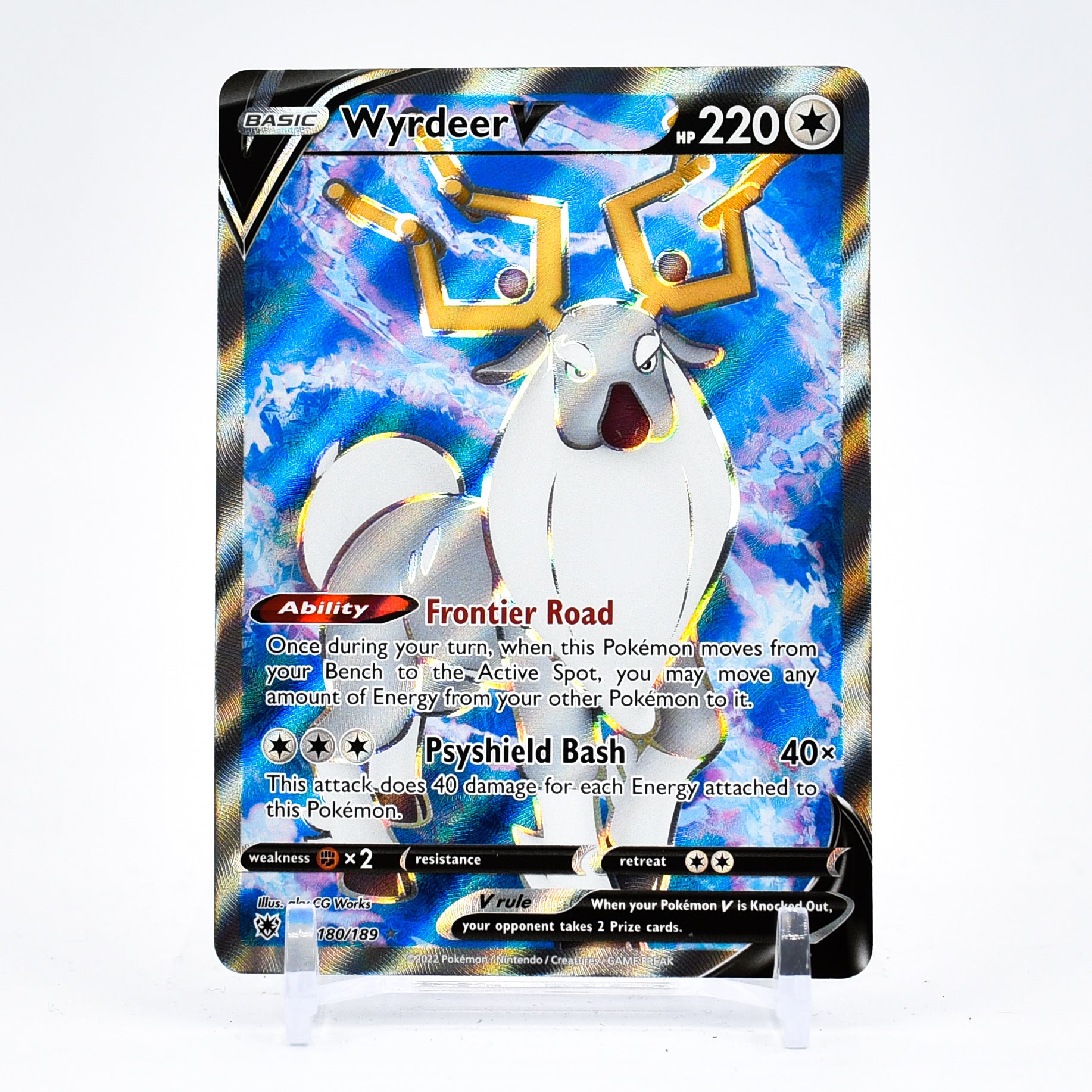 Wyrdeer V - 180/189 Astral Radiance FULL ART Pokemon - NM/MINT