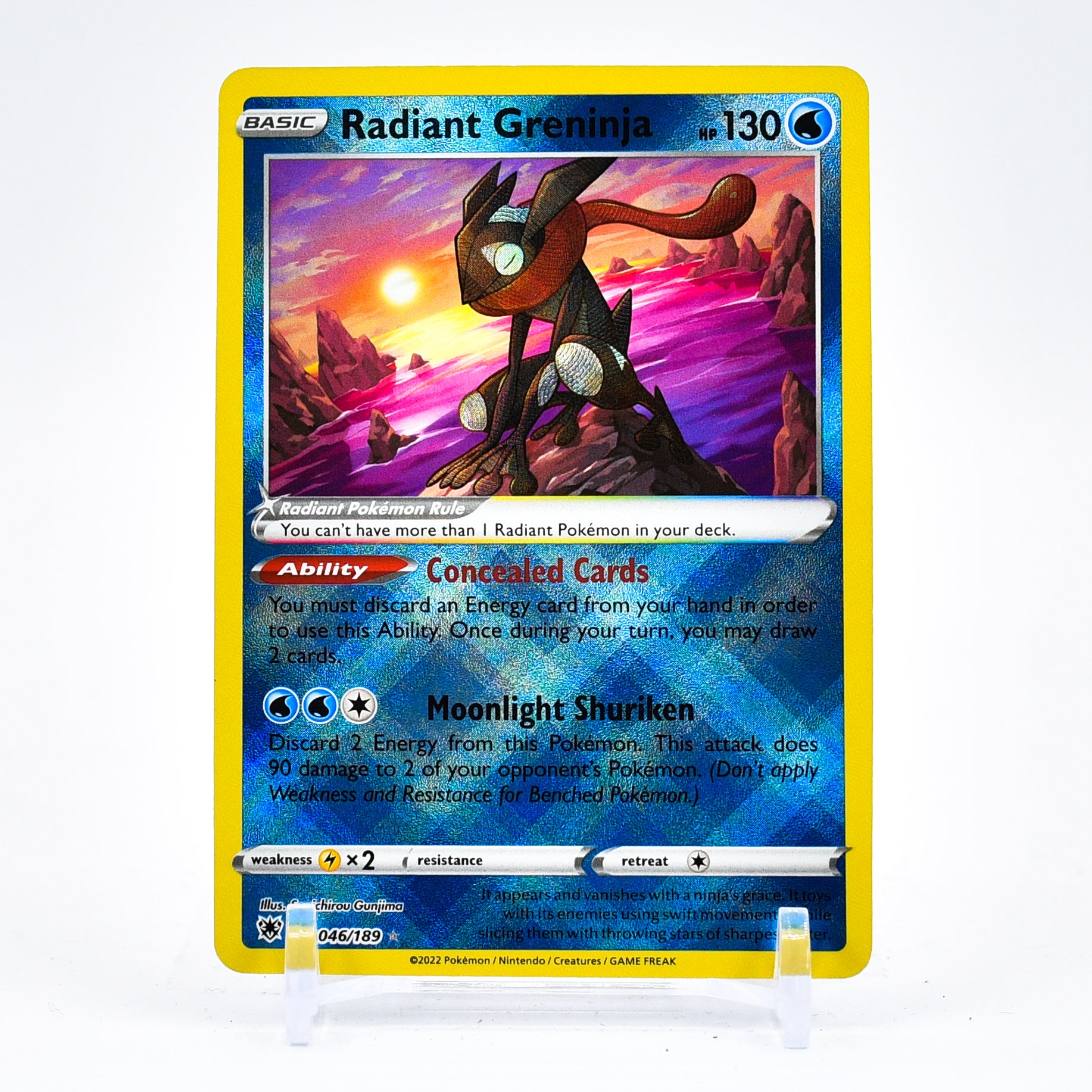 Radiant Greninja - 046/189 Astral Radiance SHINY Pokemon - NM/MINT
