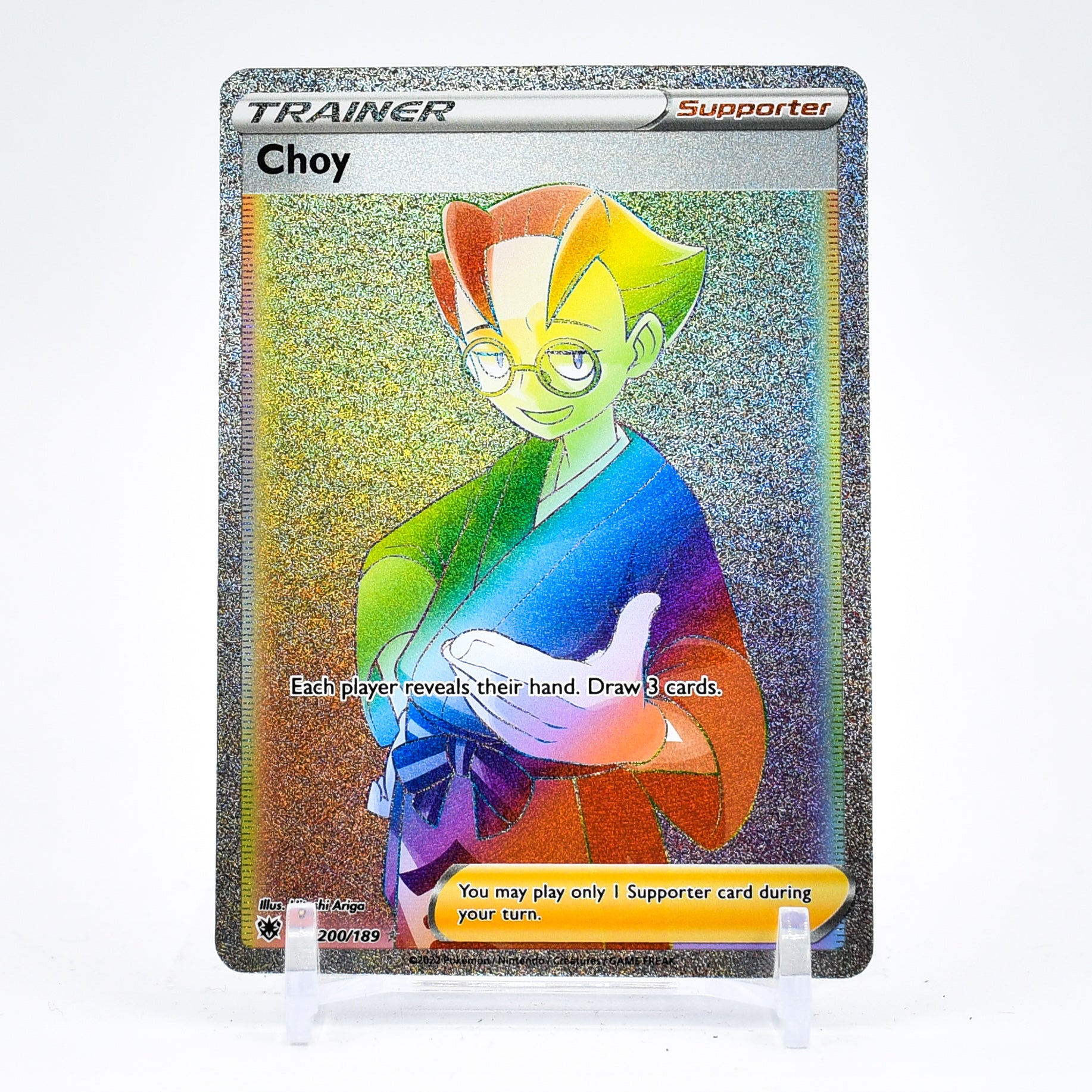 Choy - 200/189 Astral Radiance SECRET RARE RAINBOW Trainer - NM/MINT
