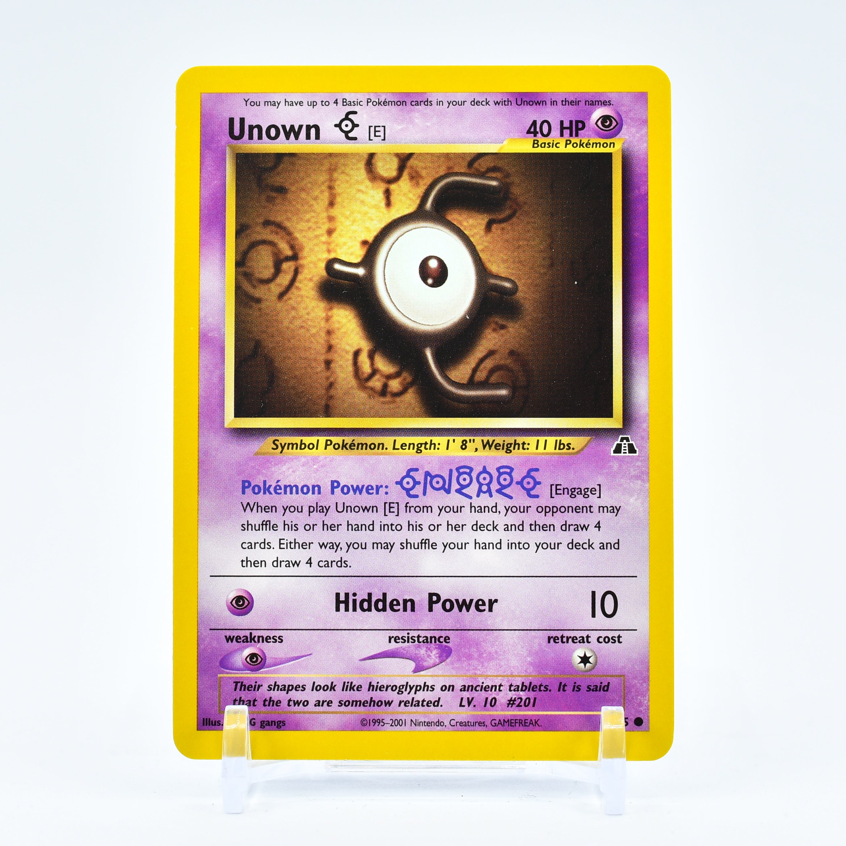 Unown E - 67/75 Neo Discovery Unlimited Common Pokemon - NM