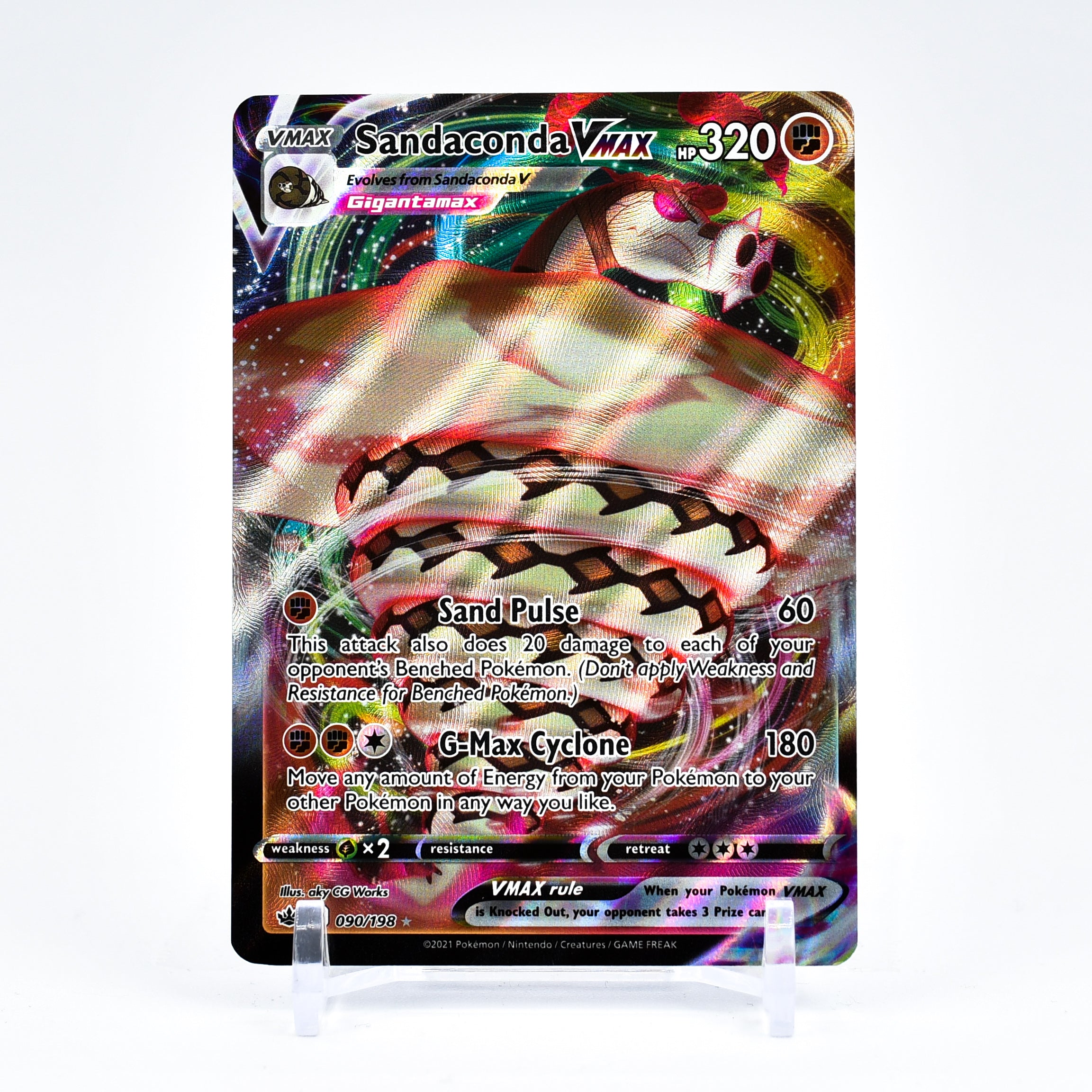 Sandaconda Vmax - 090/198 Chilling Reign Ultra Rare Pokemon - NM/MINT