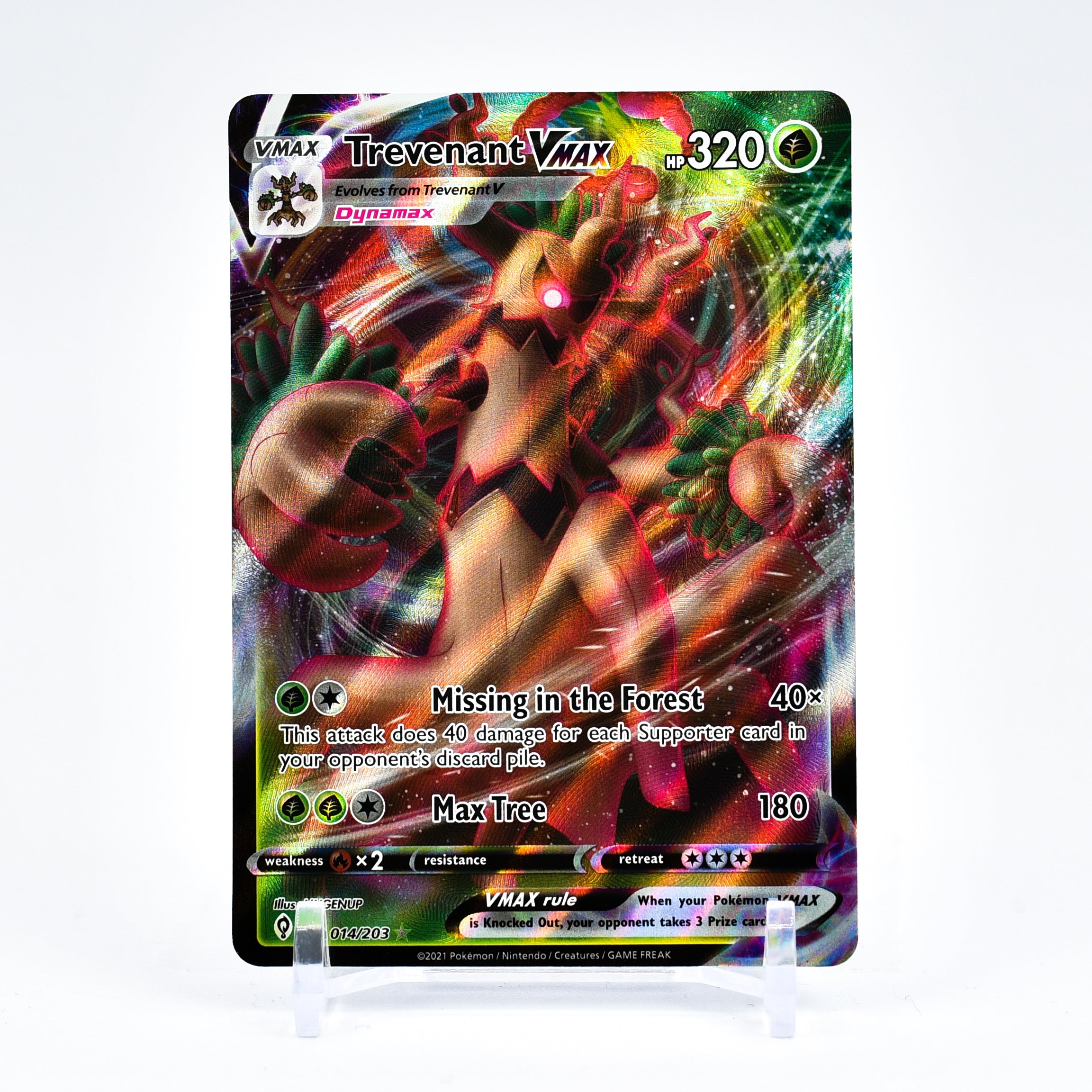 Trevenant Vmax - 014/203 Evolving Skies Ultra Rare Pokemon - NM/MINT