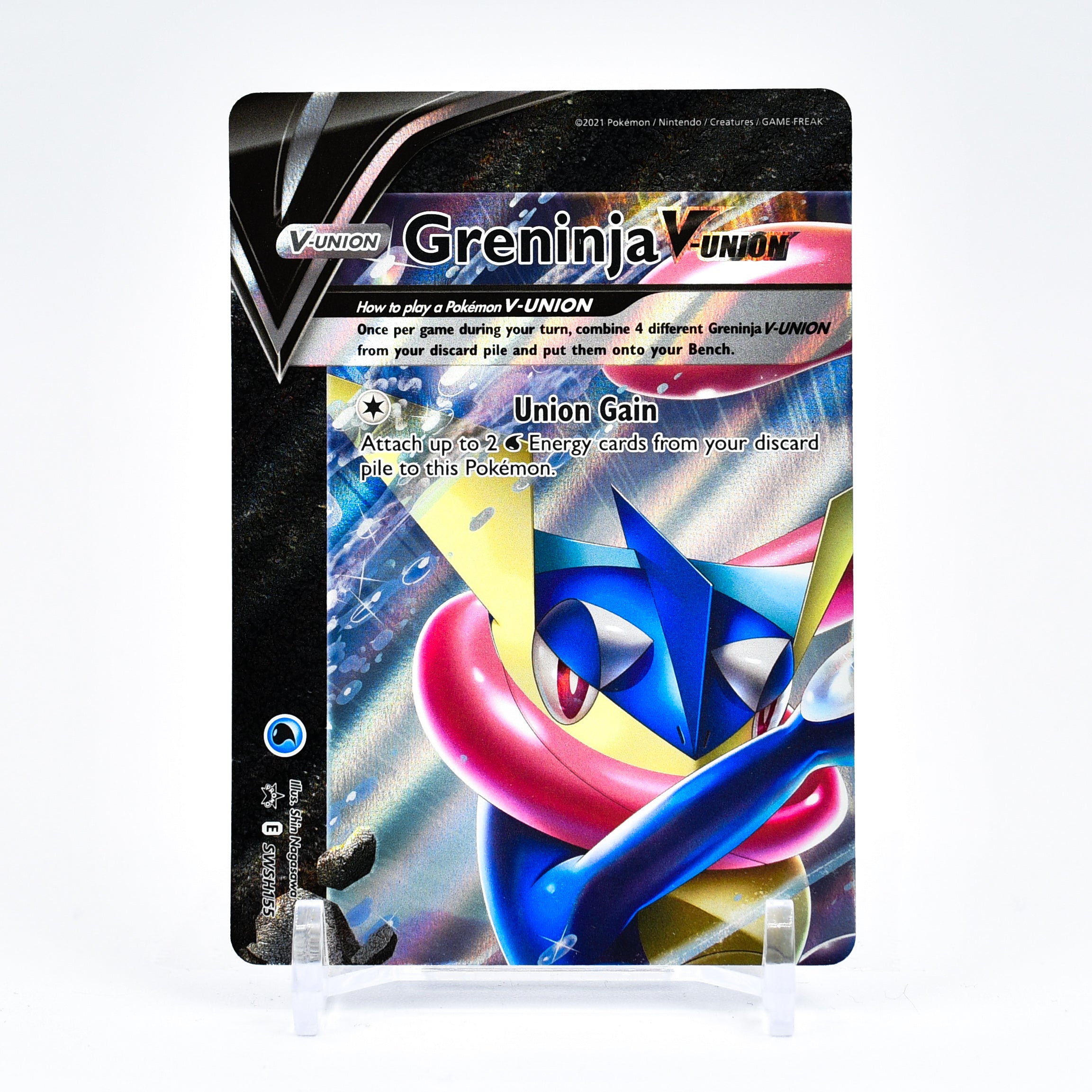 Greninja V-Union - Top Left SWSH155 Black Star Promo Ultra Rare Pokemon - NM/MINT