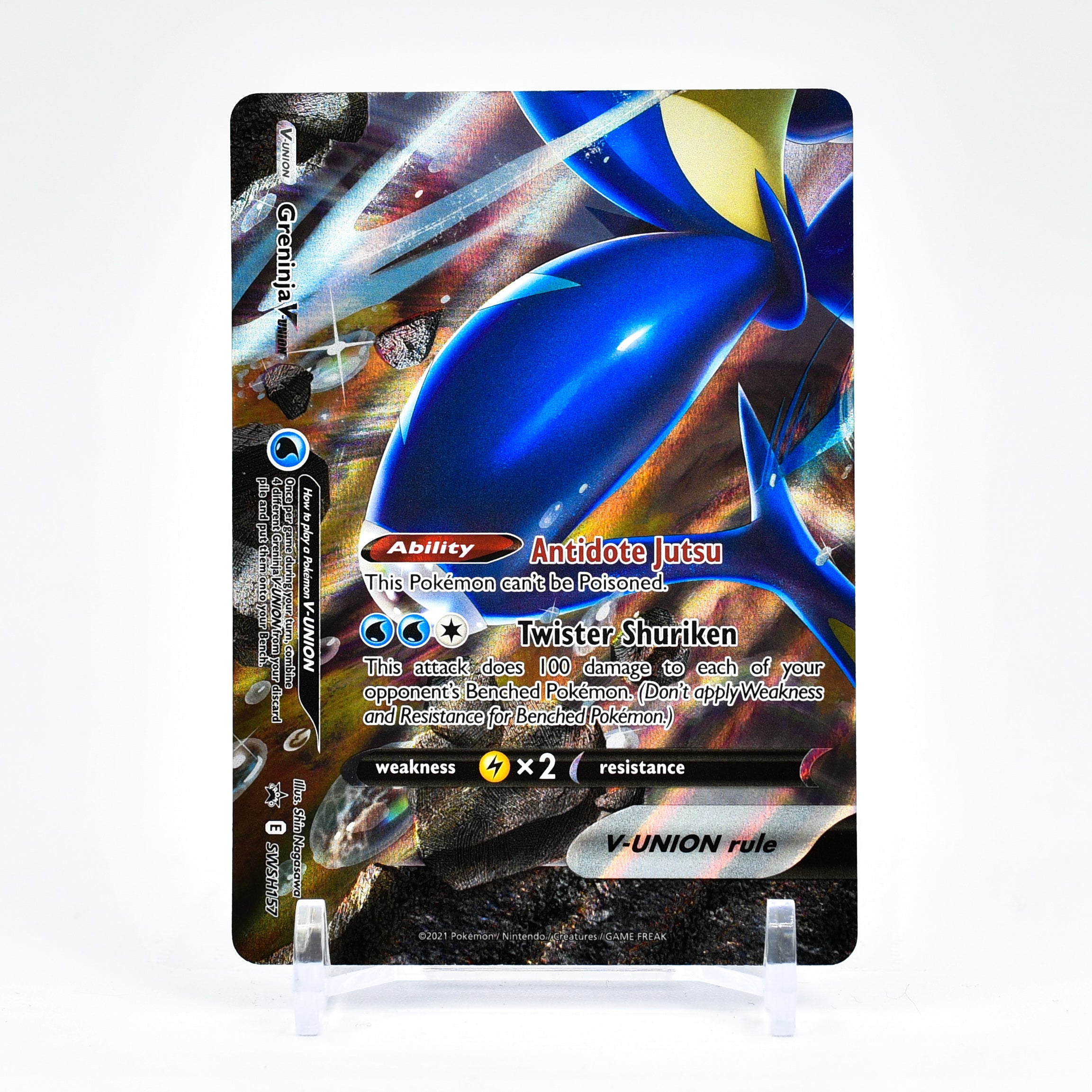 Greninja V-Union - Bottom Left SWSH157 Black Star Promo Ultra Rare Pokemon - NM/MINT