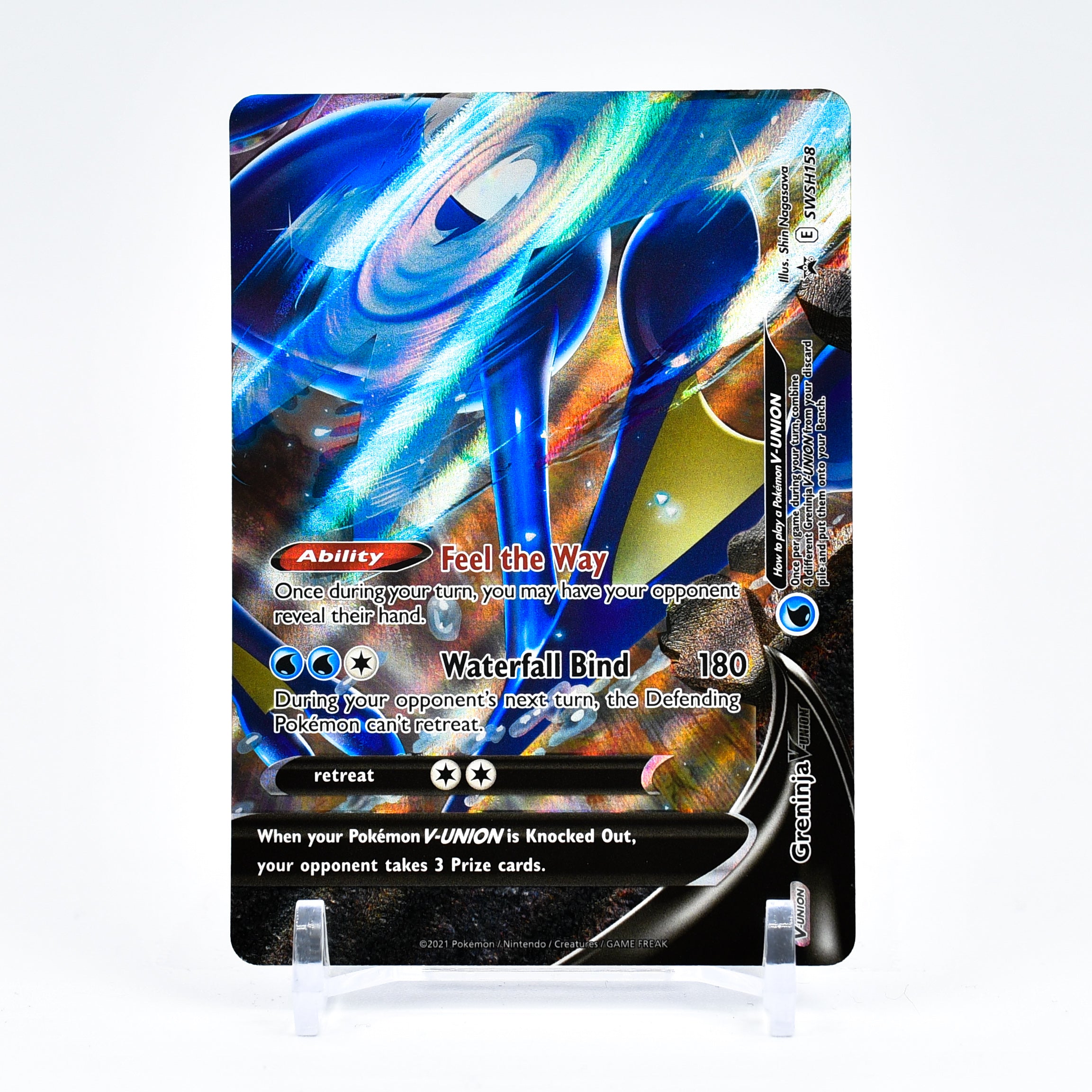 Greninja V-Union - Bottom Right SWSH158 Black Star Promo Ultra Rare Pokemon - NM/MINT