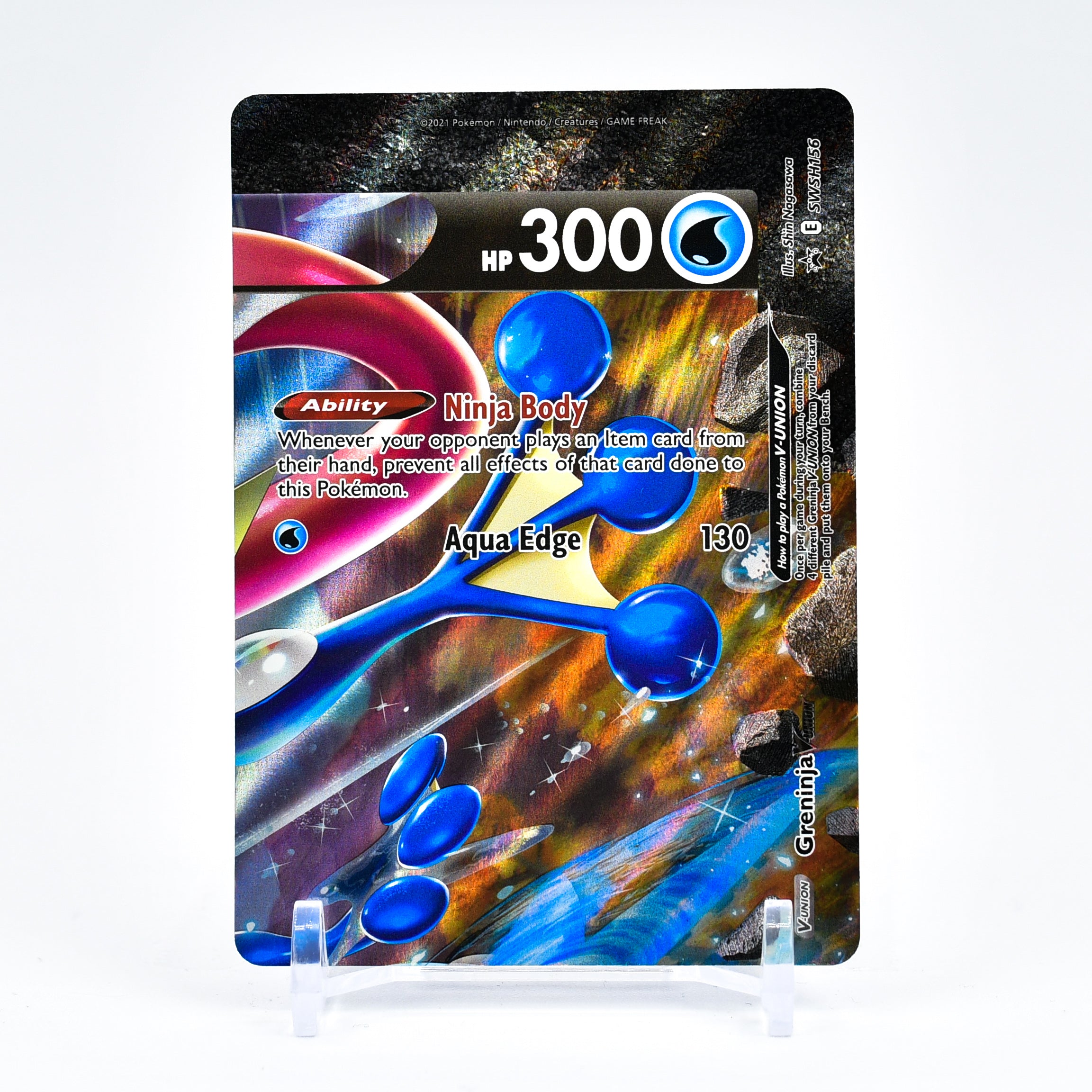 Greninja V-Union - Top Right SWSH156 Black Star Promo Ultra Rare Pokemon - NM/MINT