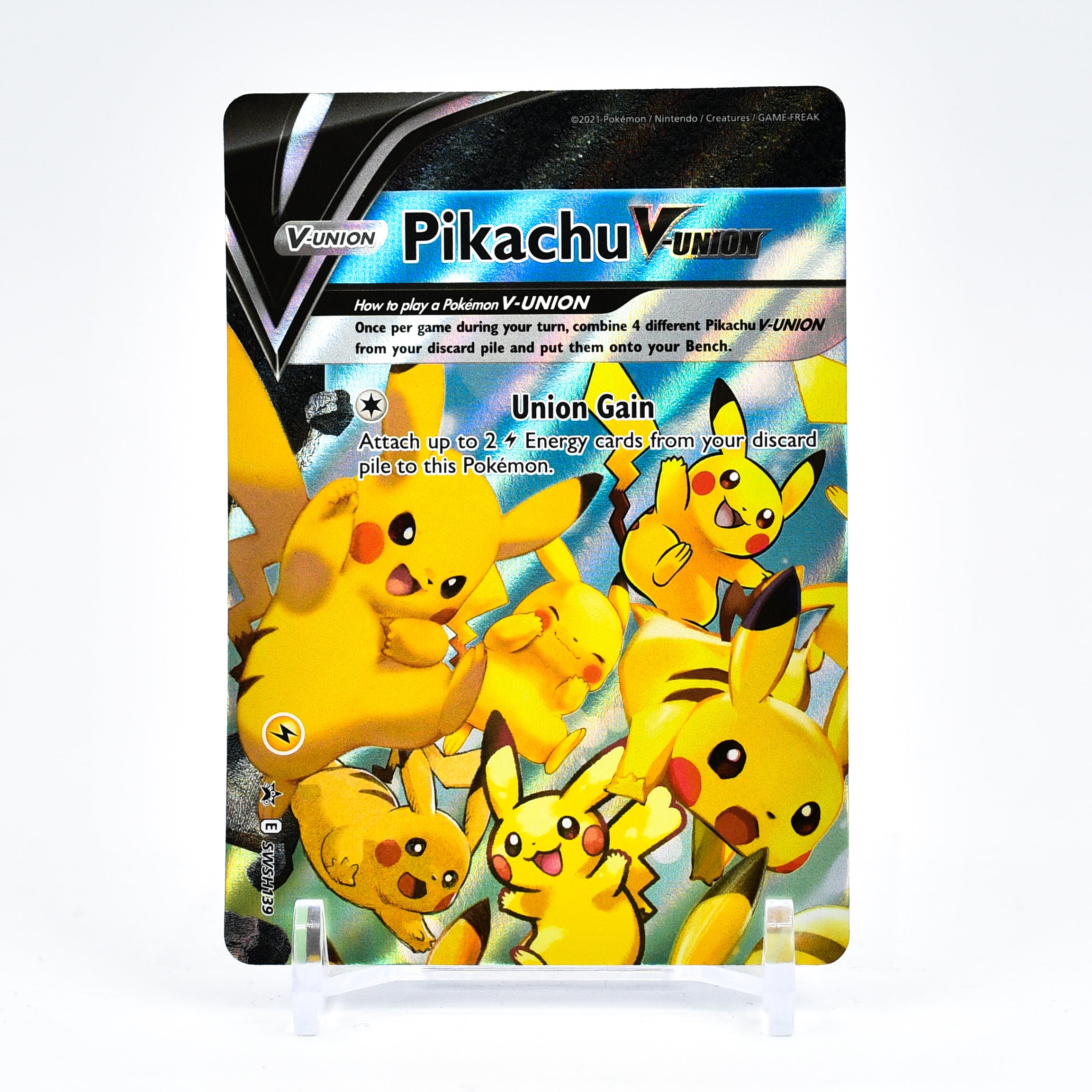 Pikachu V-Union - Top Left SWSH139 Black Star Promo Ultra Rare Pokemon - NM/MINT