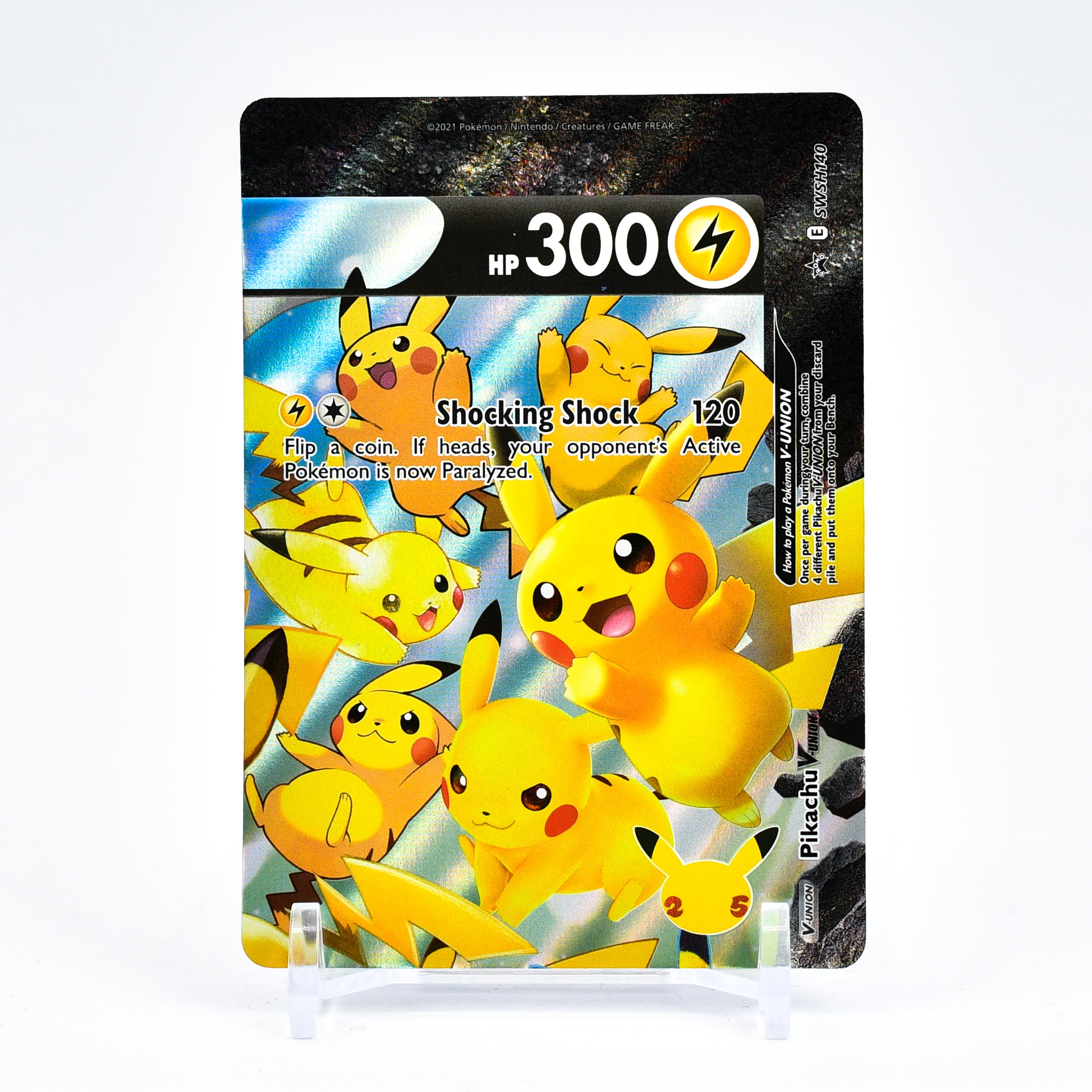 Pikachu V-Union - Top Right SWSH140 Black Star Promo Ultra Rare Pokemon - NM/MINT