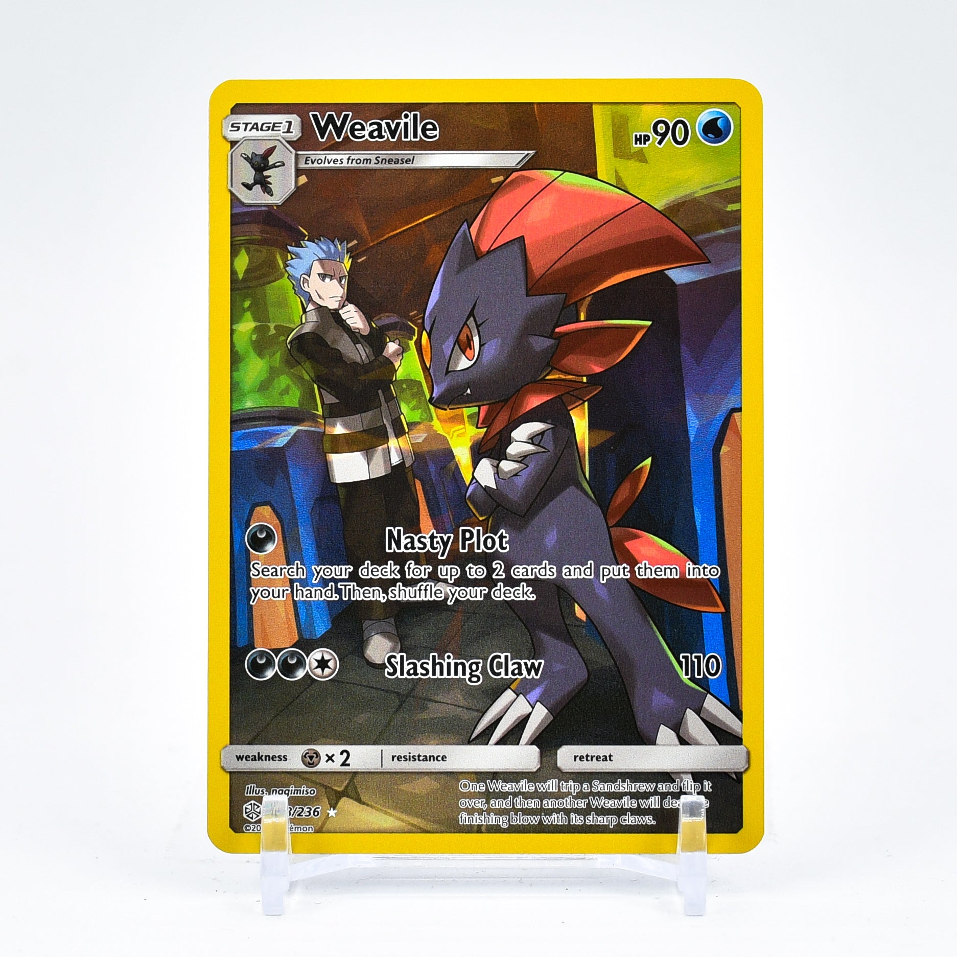 Weavile - 238/236 Cosmic Eclipse CHARACTER RARE Pokemon - NM/MINT