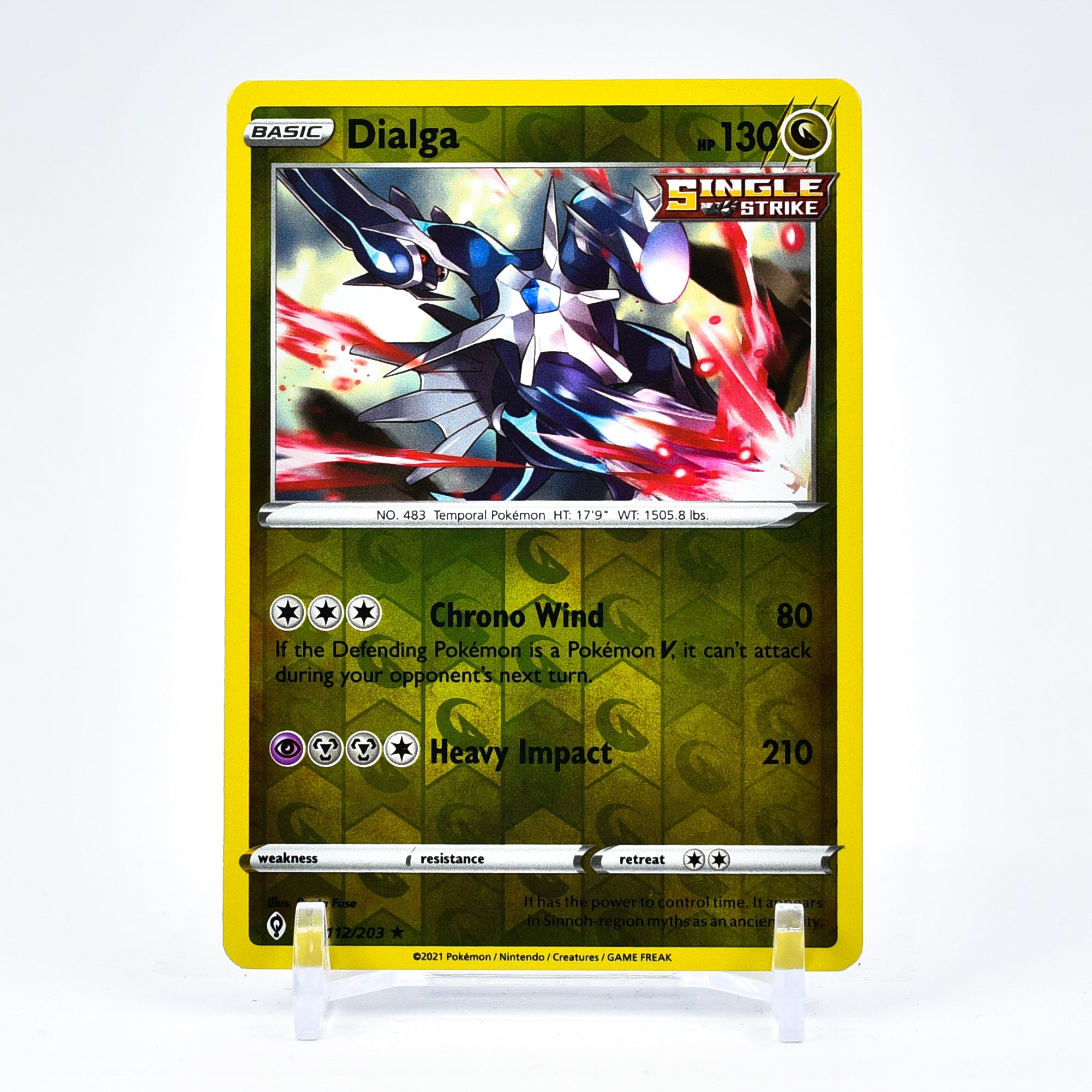 Dialga - 112/203 Evolving Skies Reverse Holo Rare Pokemon - NM/MINT