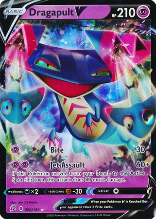 Dragapult V - 092/192 Rebel Clash Ultra Rare Pokemon - NM/MINT