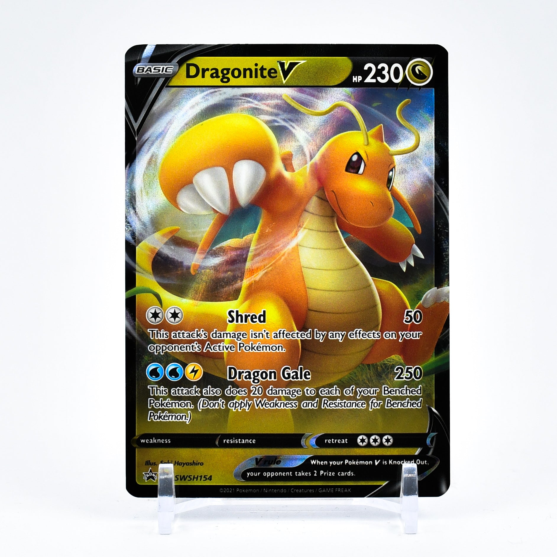 Dragonite V - SWSH154 Black Star Promo Pokemon - NM/MINT