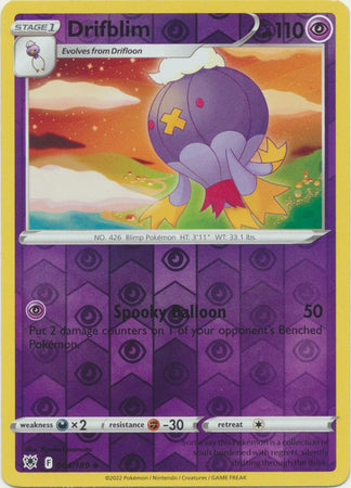Drifblim - 064/189 Astral Radiance Reverse Holo Uncommon Pokemon - NM/MINT