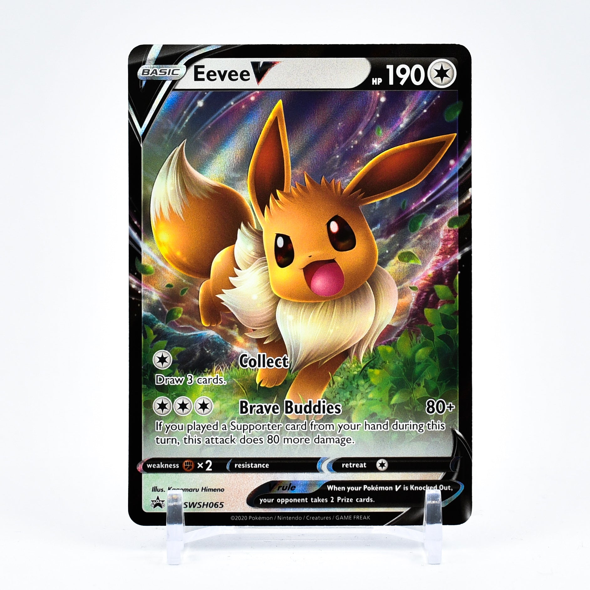 Eevee V - SWSH065 Black Star Promo Pokemon - NM/MINT