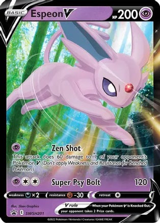 Espeon V - SWSH201 Black Star Promo Pokemon - NM/MINT