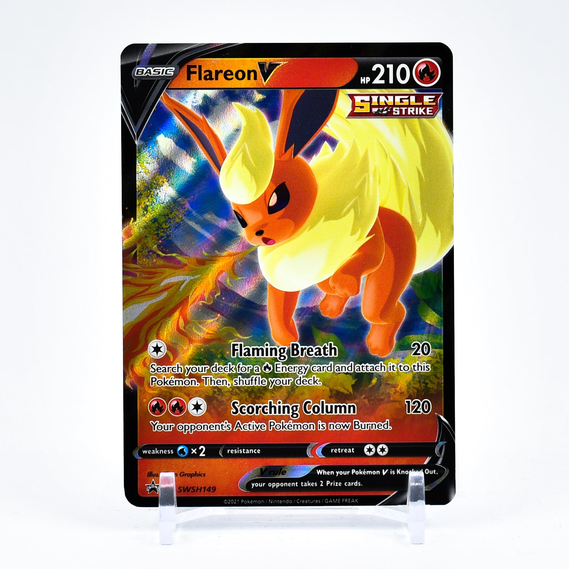 Flareon V - SWSH149 Black Star Promo Pokemon - NM/MINT