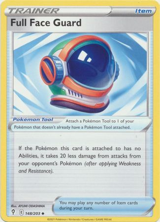 Full Face Guard - 148/203 Evolving Skies Uncommon Trainer - NM/MINT