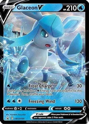 Glaceon V - SWSH196 Black Star Promo Pokemon - NM/MINT