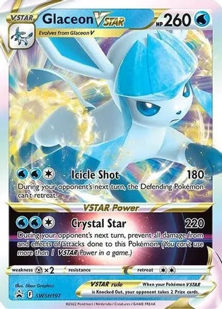 Glaceon Vstar - SWSH197 Black Star Promo Pokemon - NM/MINT