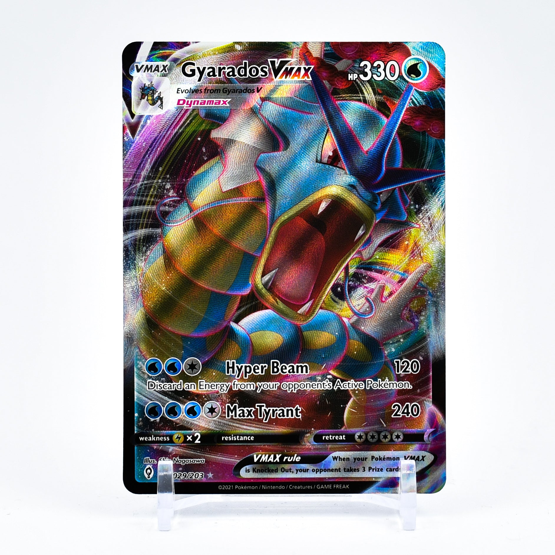 Gyarados Vmax - 029/203 Evolving Skies Ultra Rare Pokemon - NM/MINT