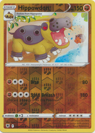 Hippowdon - 080/189 Astral Radiance Reverse Holo Uncommon Pokemon - NM/MINT