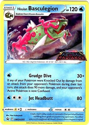Hisuian Basculegion - SWSH205 ASTRAL RADIANCE PRERELEASE STAMPED Promo Pokemon - NM/MINT