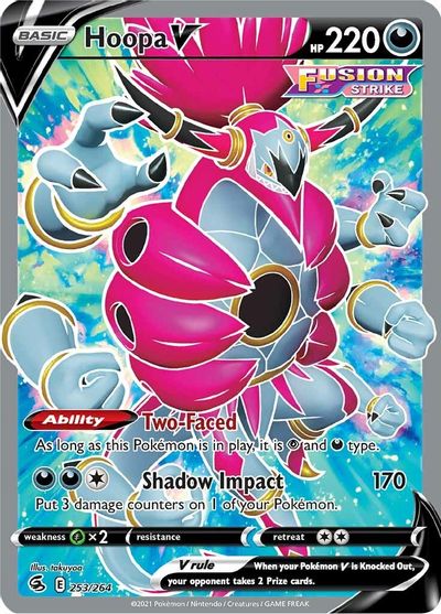 Hoopa V - 253/264 Fusion Strike FULL ART Pokemon - NM/MINT