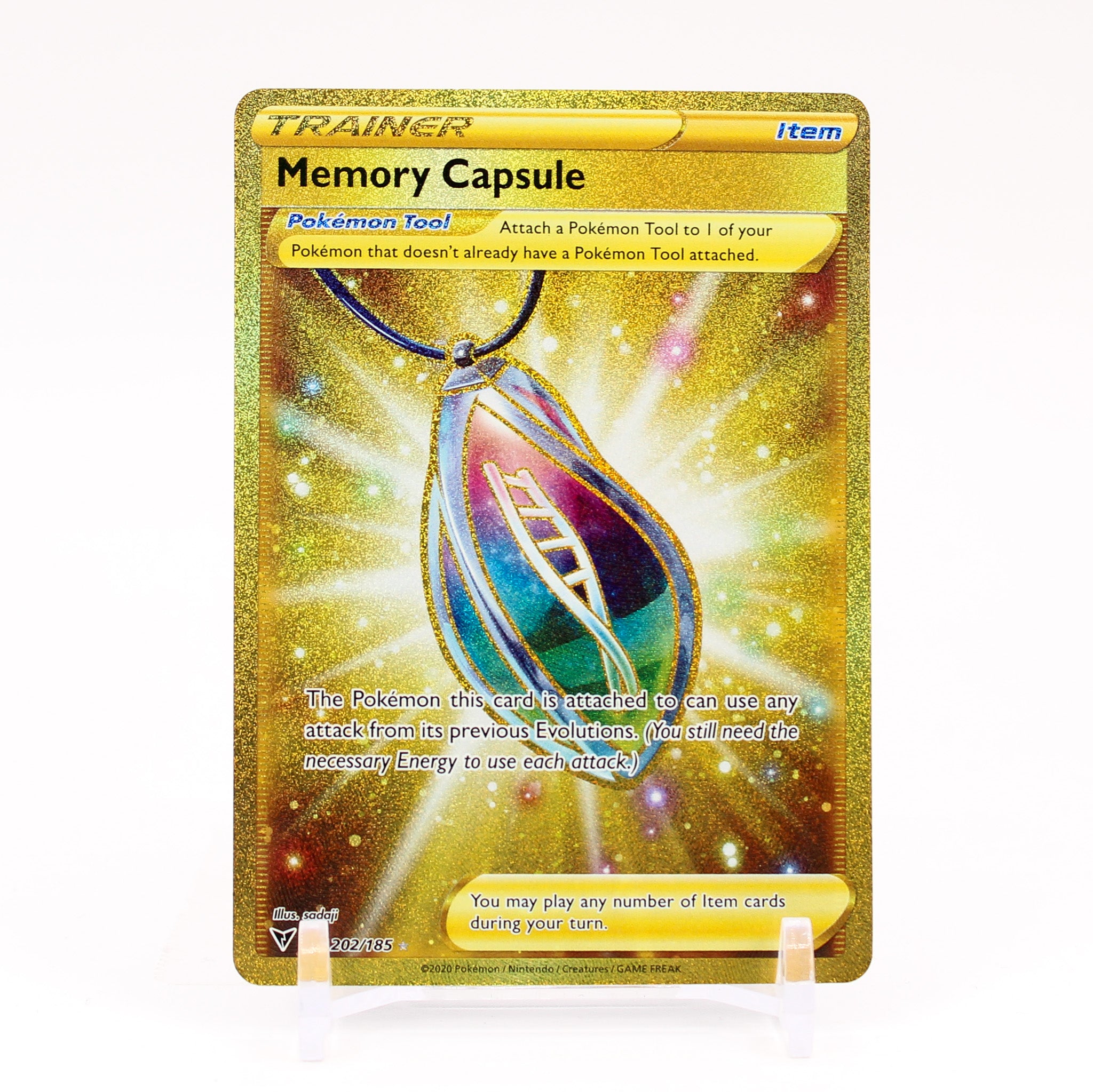 Memory Capsule - 202/185 Vivid Voltage SECRET RARE GOLD Trainer - NM/MINT