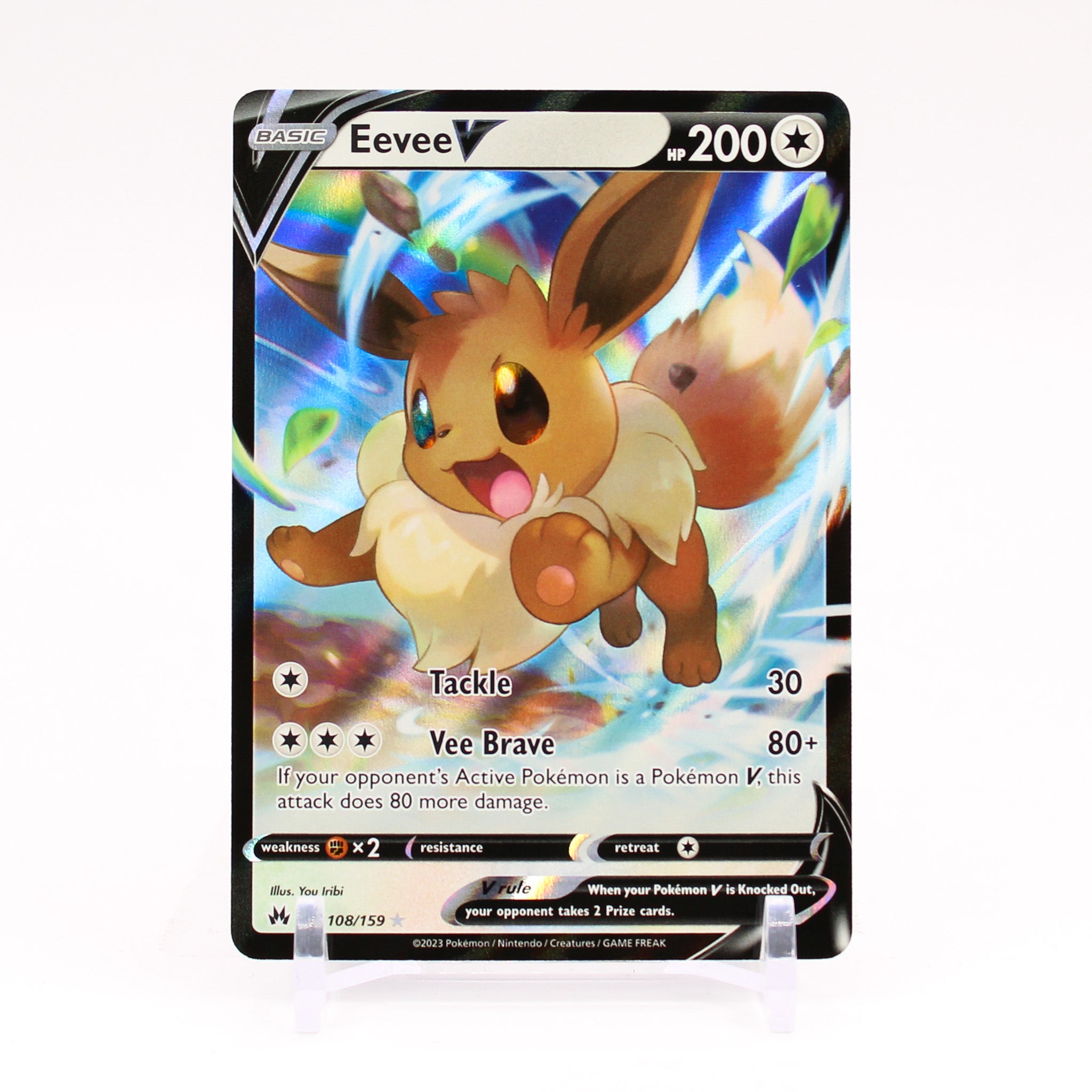 Eevee V - 108/159 Crown Zenith Ultra Rare Pokemon - NM/MINT