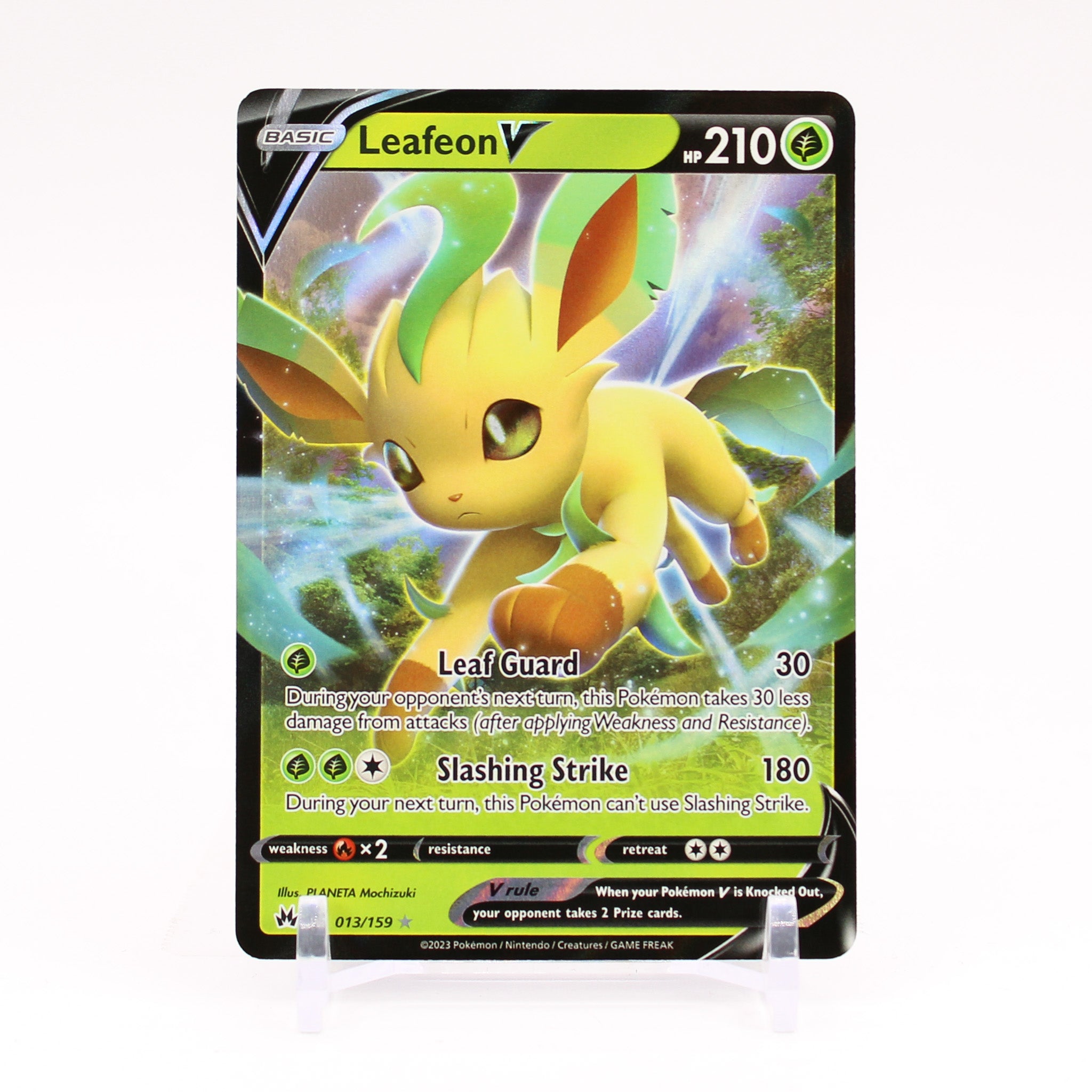 Leafeon V - 013/159 Crown Zenith Ultra Rare Pokemon - NM/MINT