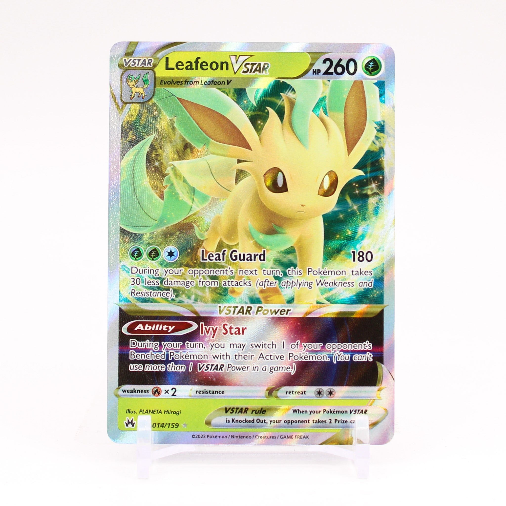 Leafeon Vstar - 014/159 Crown Zenith Ultra Rare Pokemon - NM/MINT