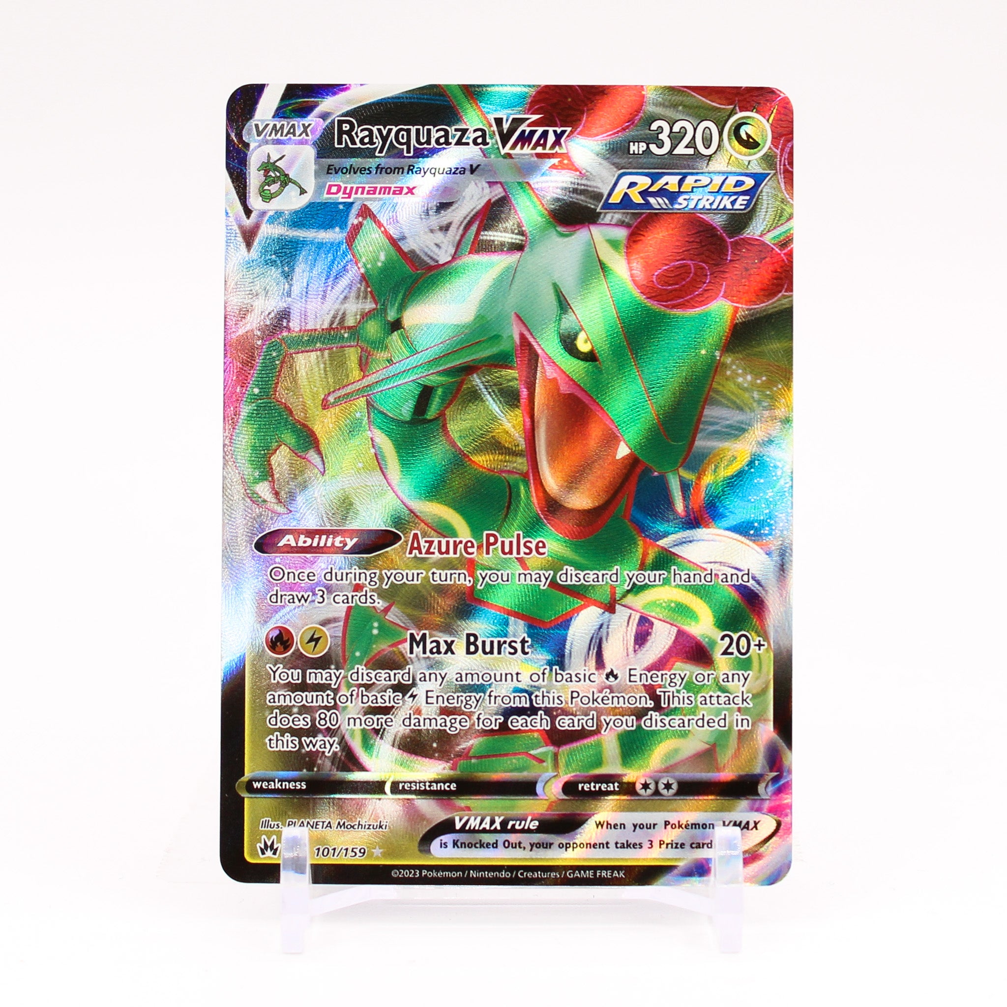Rayquaza Vmax - 101/159 Crown Zenith Ultra Rare Pokemon - NM/MINT