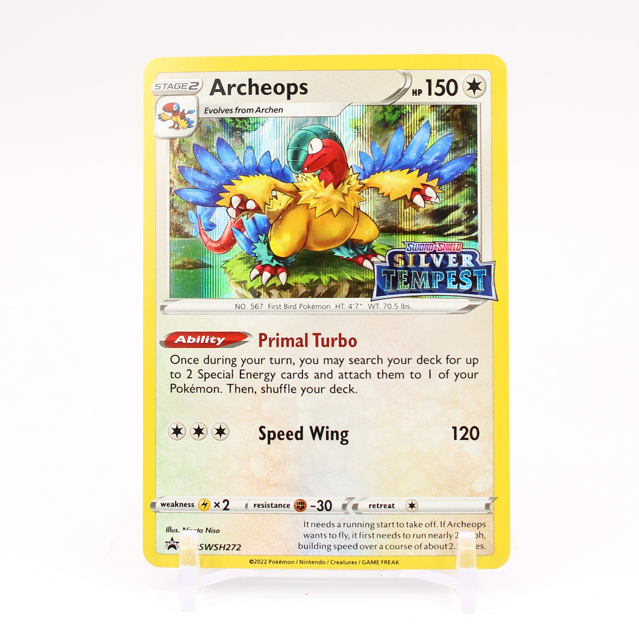 Archeops - SWSH272 Silver Tempest Prerelease Promo Pokemon - NM/MINT