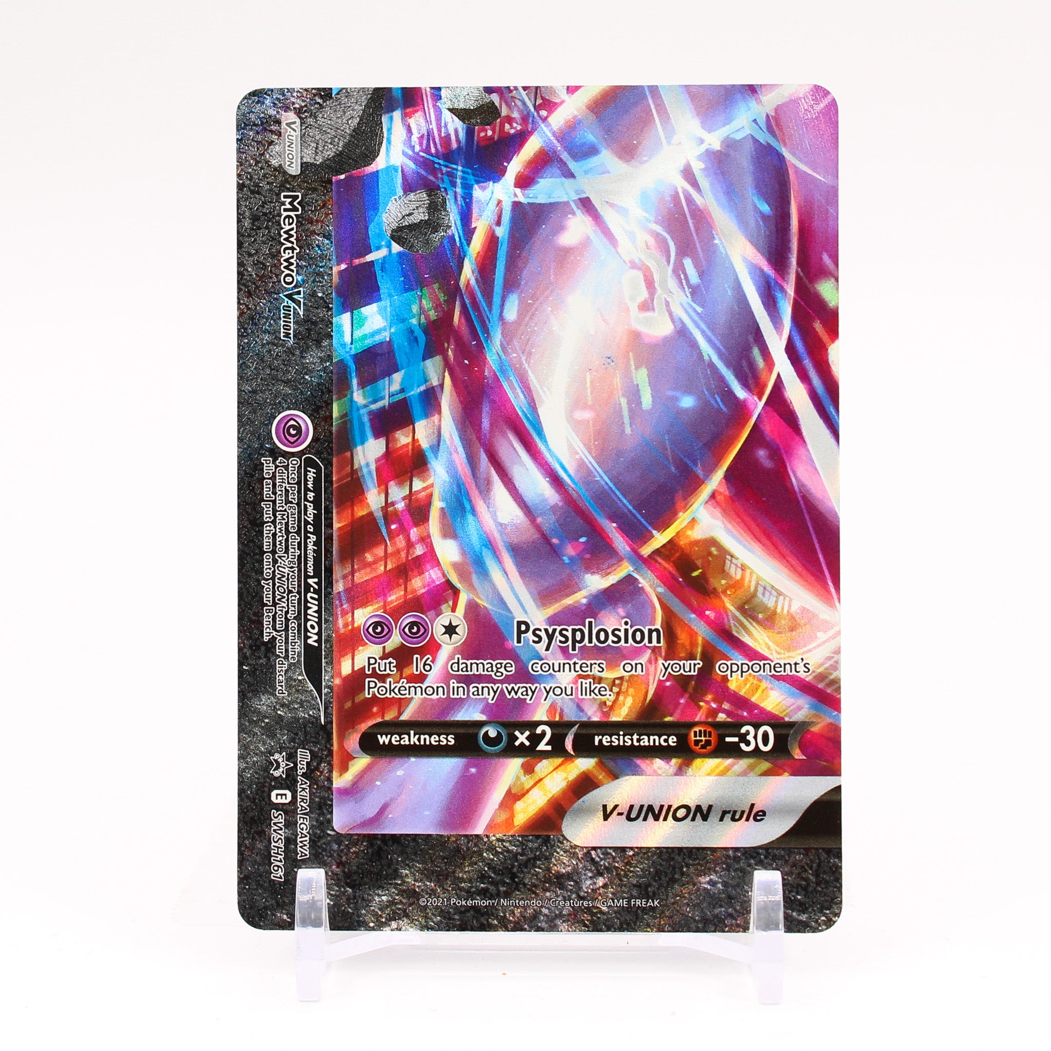Mewtwo V Union - SWSH161 BOTTOM LEFT Black Star Promo Pokemon - NM/MINT