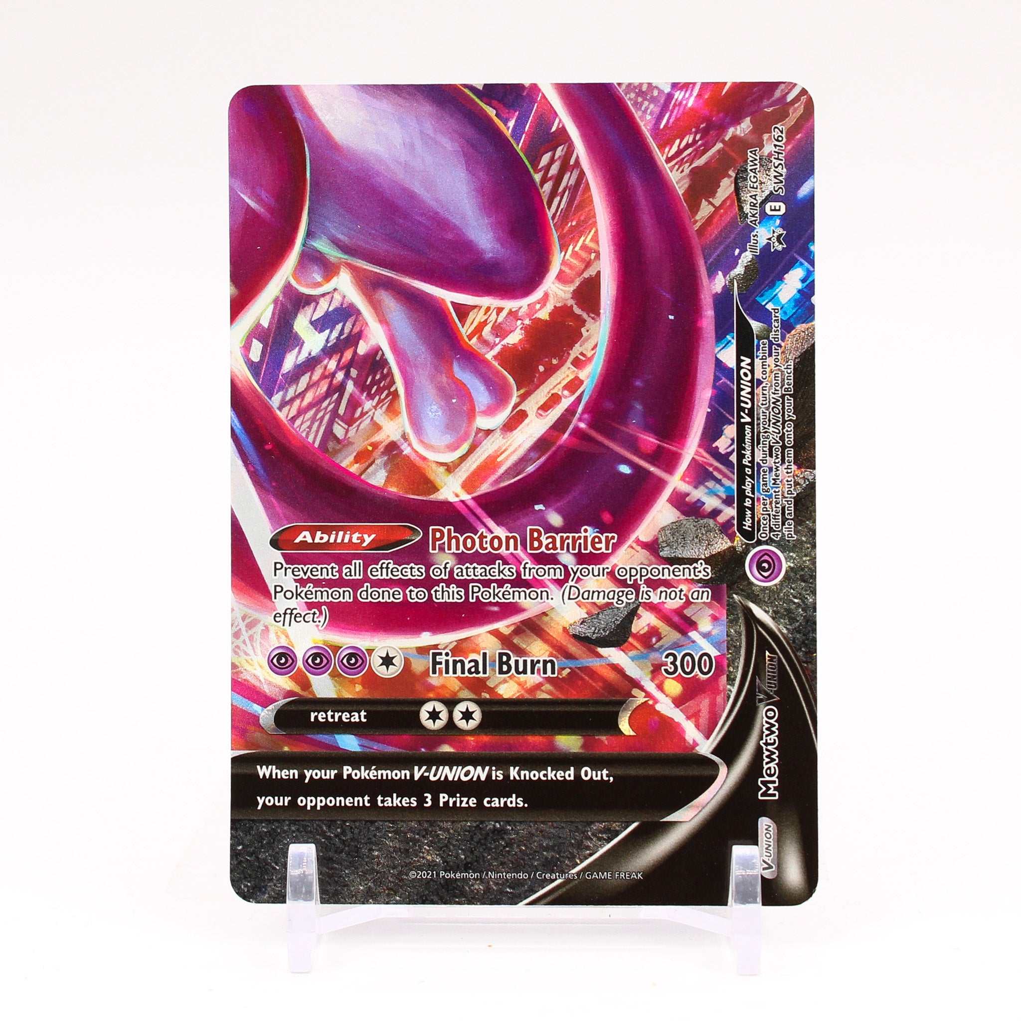Mewtwo V Union - SWSH162 BOTTOM RIGHT Black Star Promo Pokemon - NM/MINT