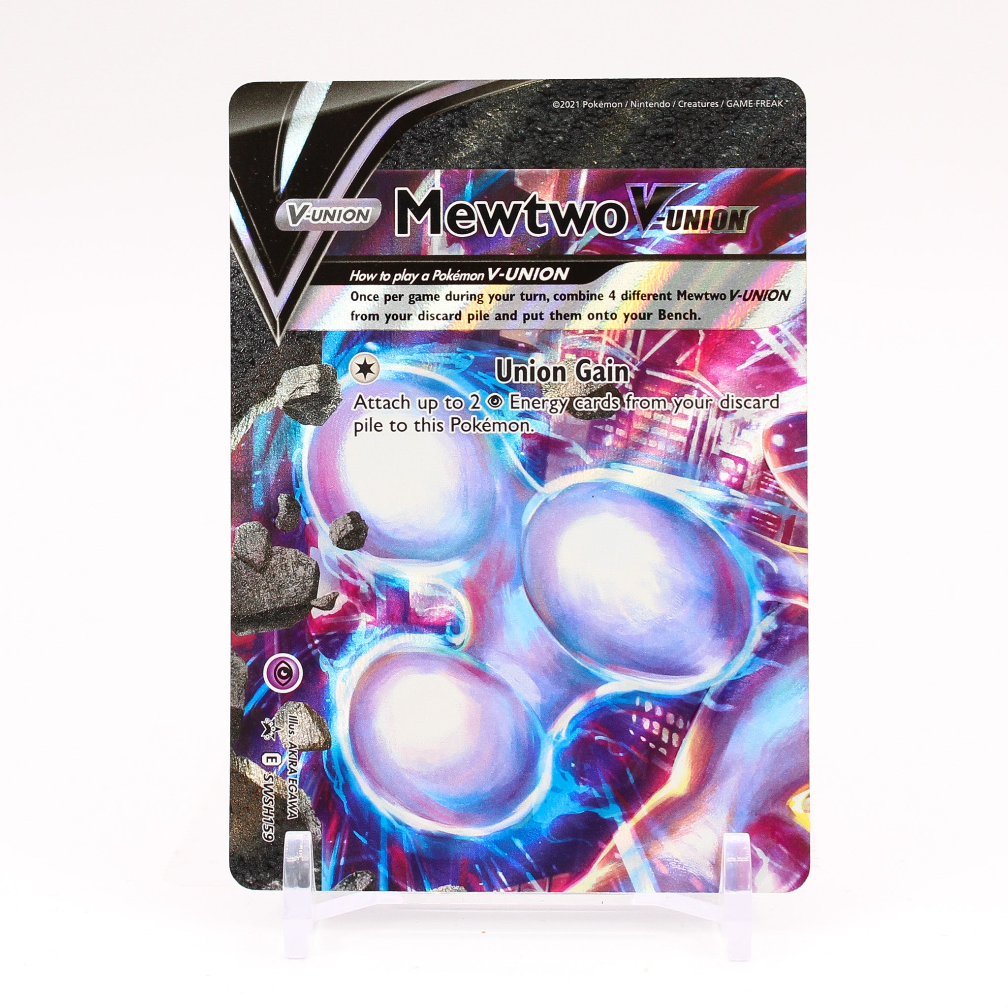 Mewtwo V Union - SWSH159 TOP LEFT Black Star Promo Pokemon - NM/MINT
