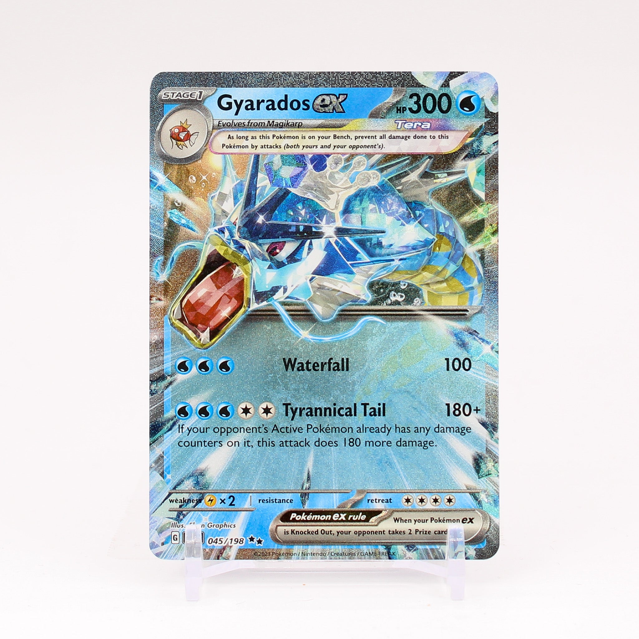 Gyarados ex - 045/198 Scarlet & Violet Ultra Rare Pokemon - NM/MINT