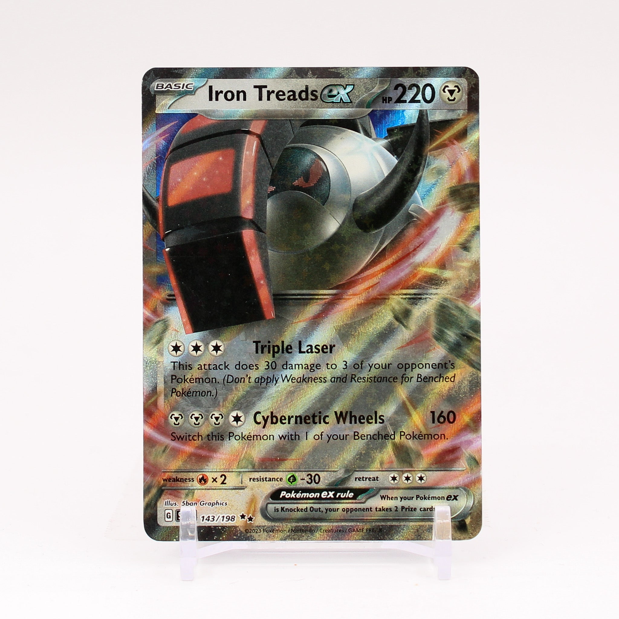 Iron Treads ex - 143/198 Scarlet & Violet Ultra Rare Pokemon - NM/MINT