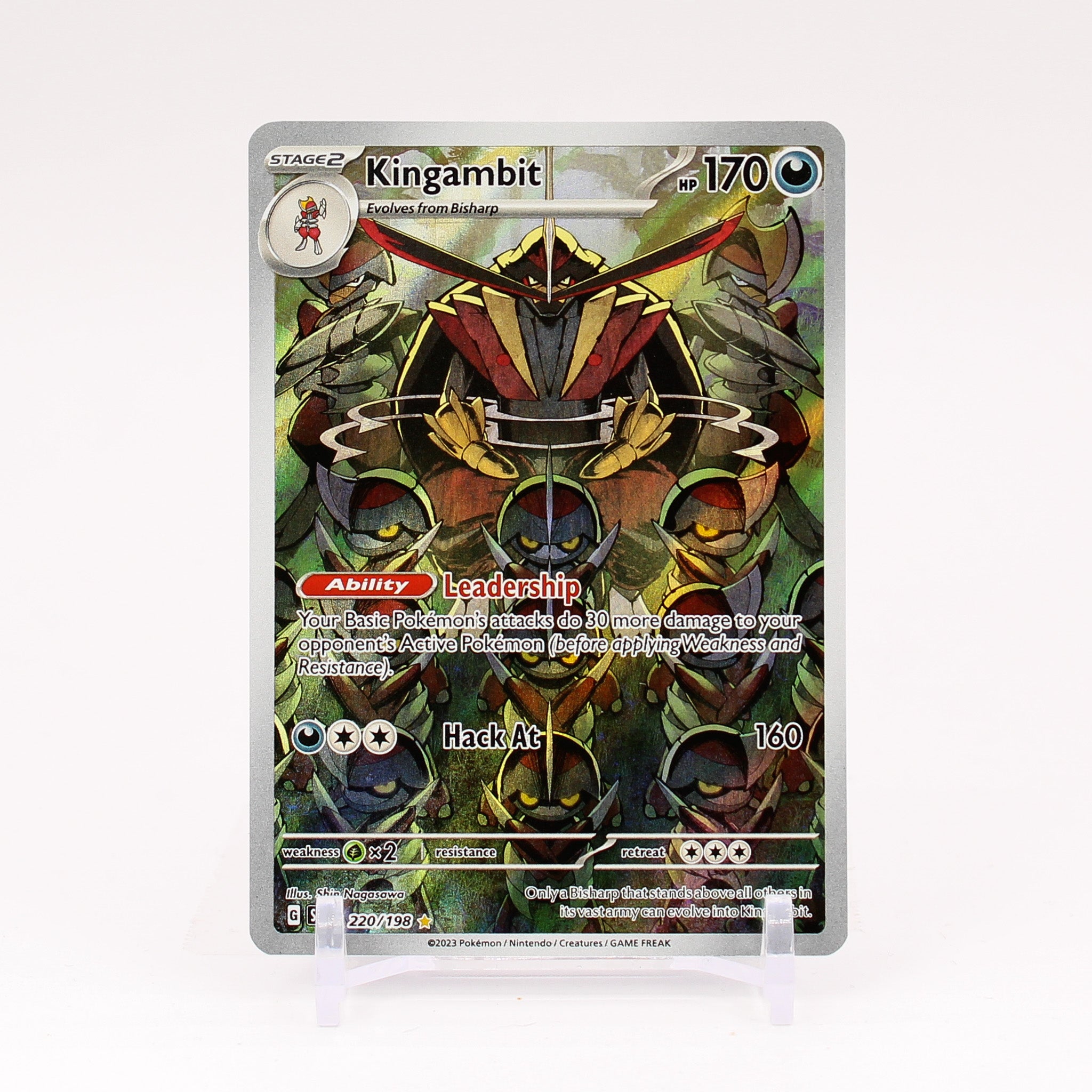 Kingambit - 220/198 Scarlet & Violet ART RARE Pokemon - NM/MINT