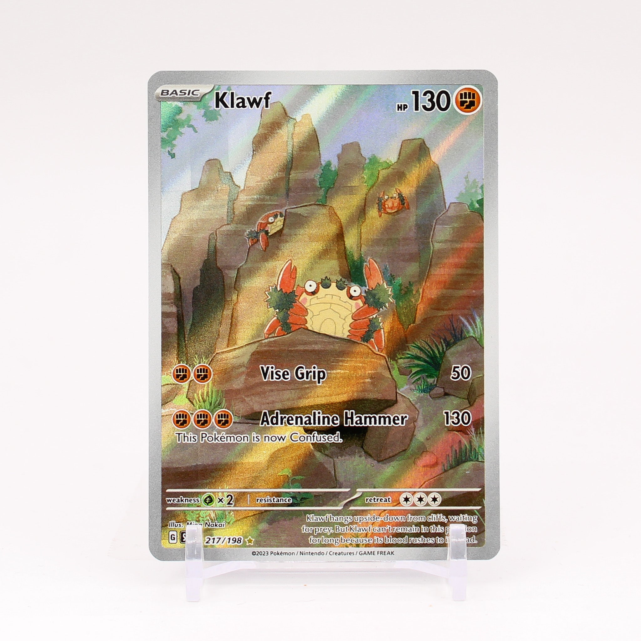 Klawf - 217/198 Scarlet & Violet ART RARE Pokemon - NM/MINT