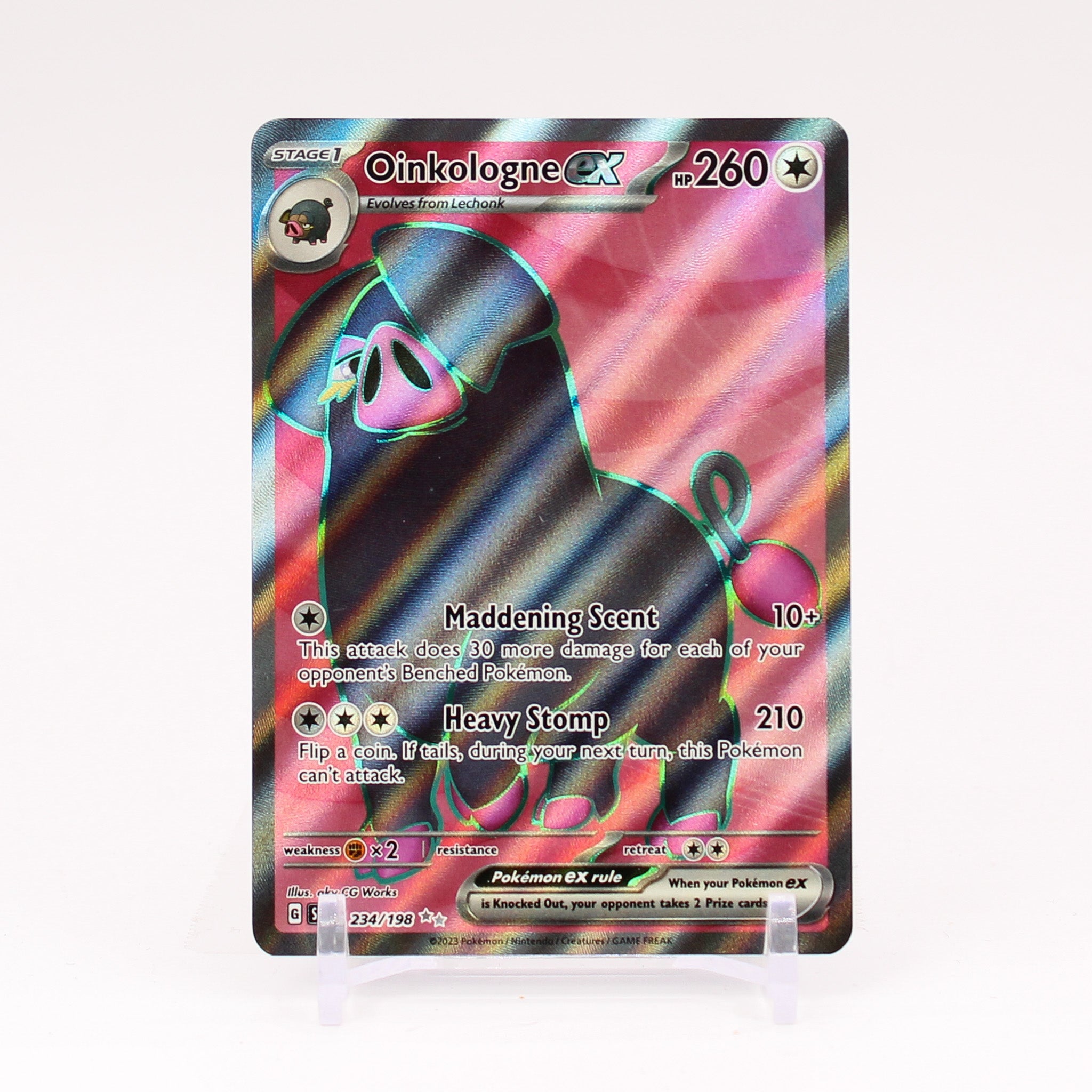 Oinkologne ex - 234/198 Scarlet & Violet FULL ART Pokemon - NM/MINT