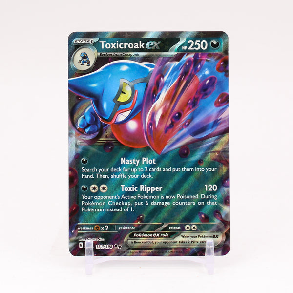 Toxicroak ex - 131/198 Scarlet & Violet Ultra Rare Pokemon